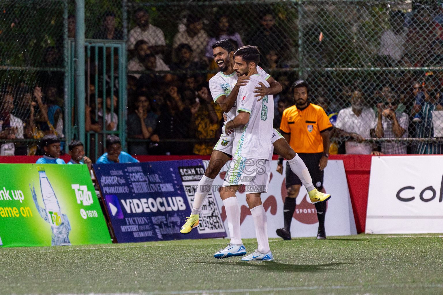 WAMCO vs STELCO RC in the Semi Finals of Club Maldives Cup 2024 held in Rehendi Futsal Ground, Hulhumale', Maldives on Monday, 14th October 2024. Photos: Hassan Simah / images.mv