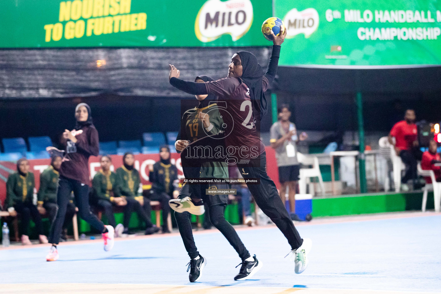 Day 5 of 6th MILO Handball Maldives Championship 2023, held in Handball ground, Male', Maldives on Friday, 24th May 2023 Photos: Shuu Abdul Sattar/ Images.mv