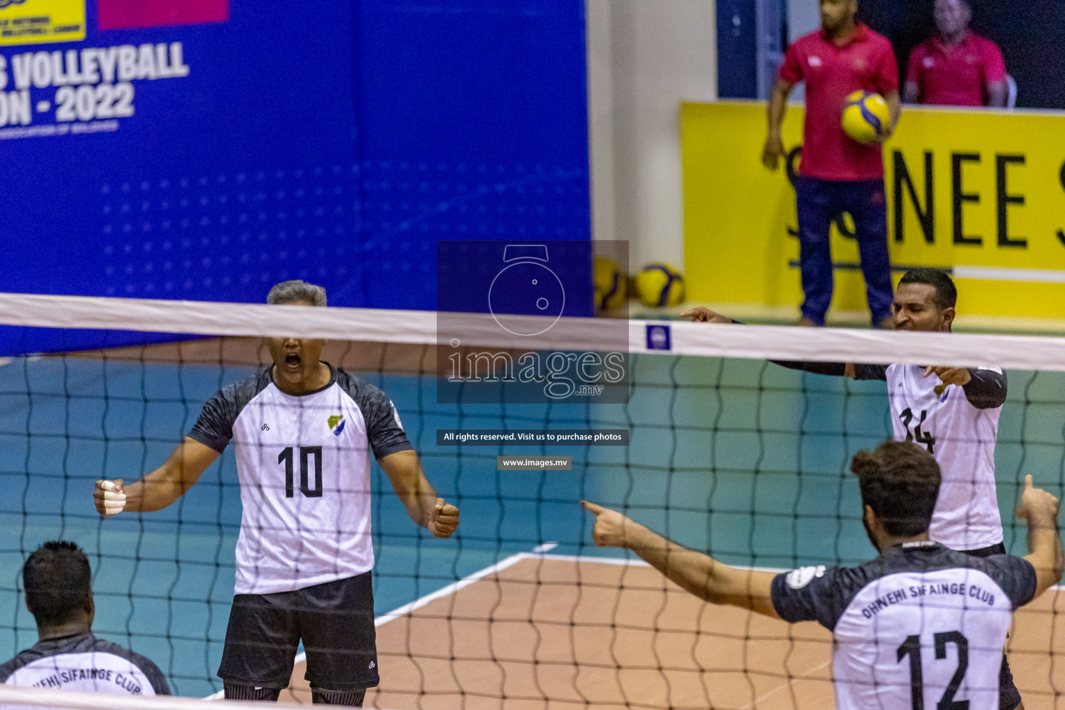 Sports Club City vs Dhivehi Sifainge Club in the Finals of National Volleyball Tournament 2022 on Thursday, 07th July 2022, held in Social Center, Male', Maldives