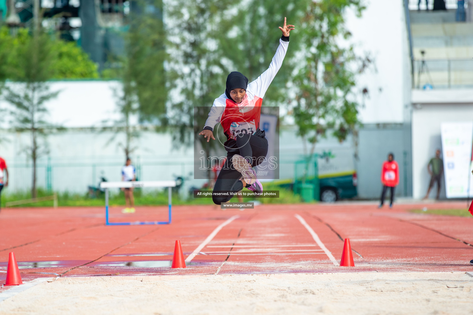 Day two of Inter School Athletics Championship 2023 was held at Hulhumale' Running Track at Hulhumale', Maldives on Sunday, 15th May 2023. Photos: Nausham Waheed / images.mv