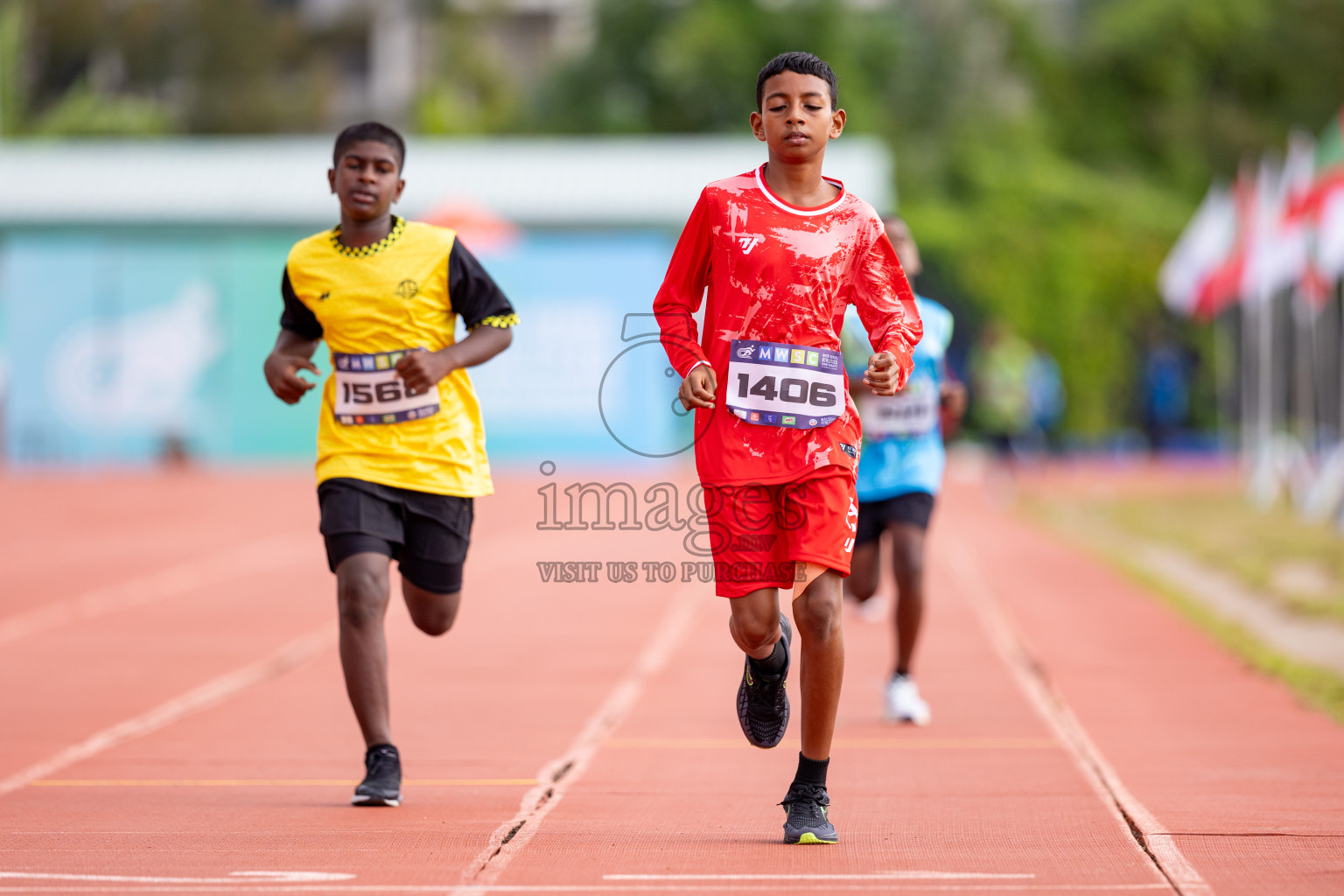 Day 3 of MWSC Interschool Athletics Championships 2024 held in Hulhumale Running Track, Hulhumale, Maldives on Monday, 11th November 2024. 
Photos by: Hassan Simah / Images.mv