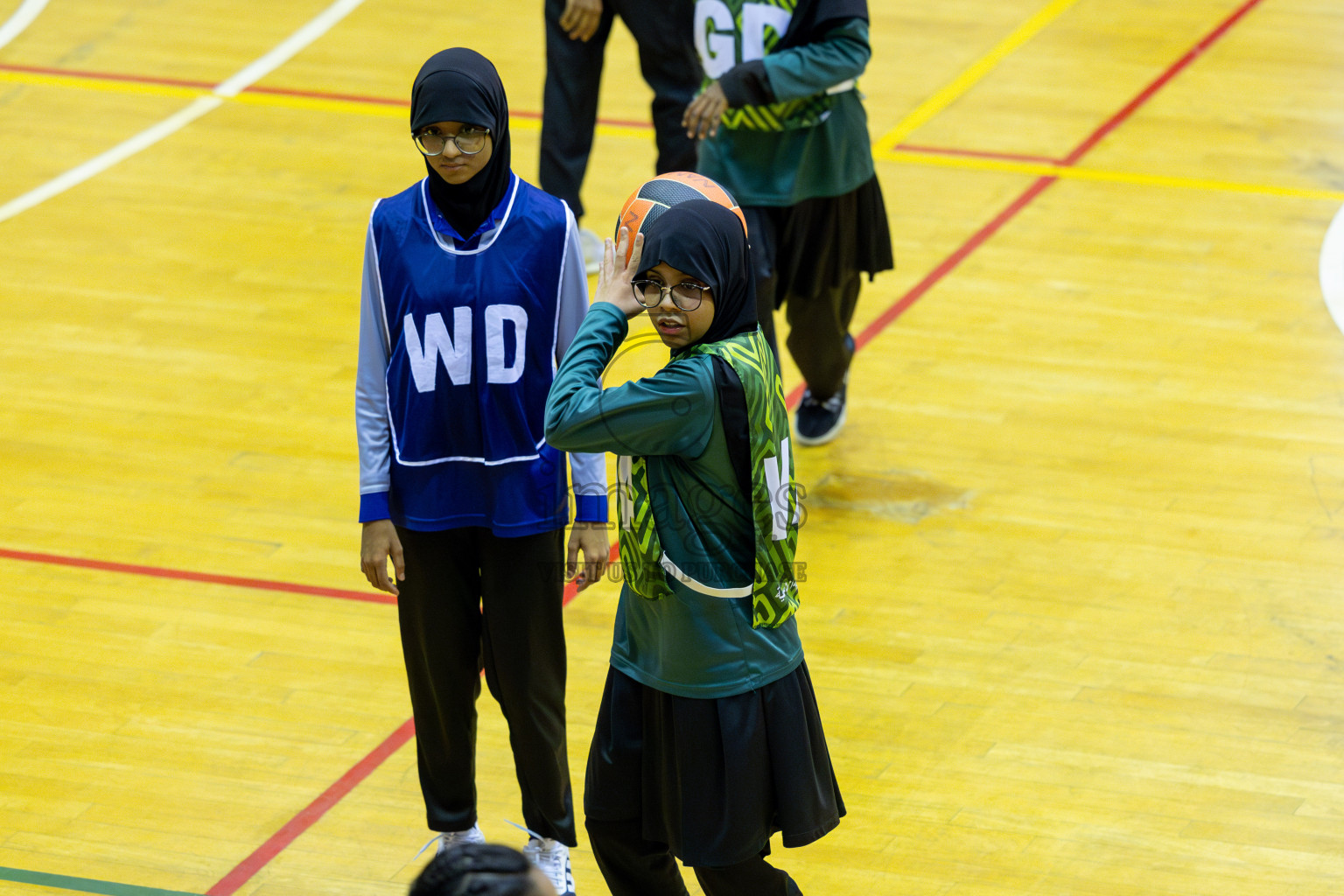 Day 13 of 25th Inter-School Netball Tournament was held in Social Center at Male', Maldives on Saturday, 24th August 2024. Photos: Mohamed Mahfooz Moosa / images.mv