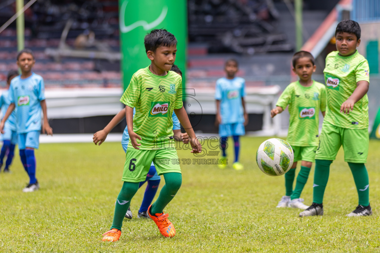 Day 2 of MILO Kids Football Fiesta was held at National Stadium in Male', Maldives on Saturday, 24th February 2024.