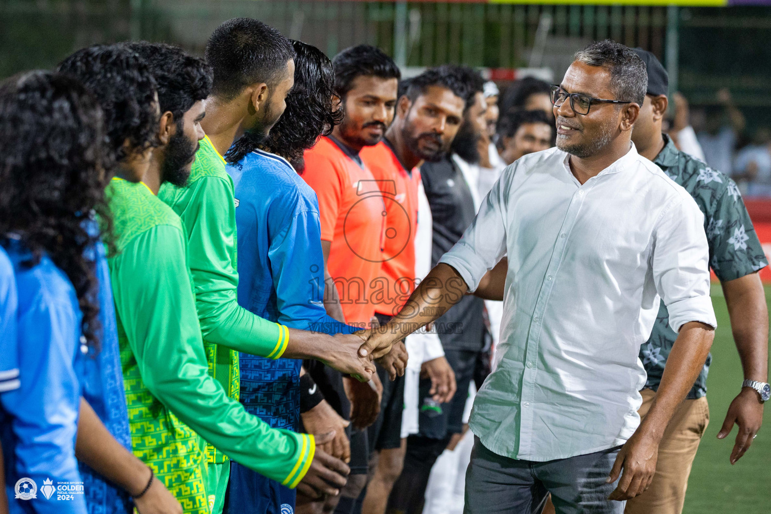 GA Gemanafushi vs GA Dhaandhoo in Day 1 of Golden Futsal Challenge 2024 was held on Monday, 15th January 2024, in Hulhumale', Maldives Photos: Ismail Thoriq / images.mv