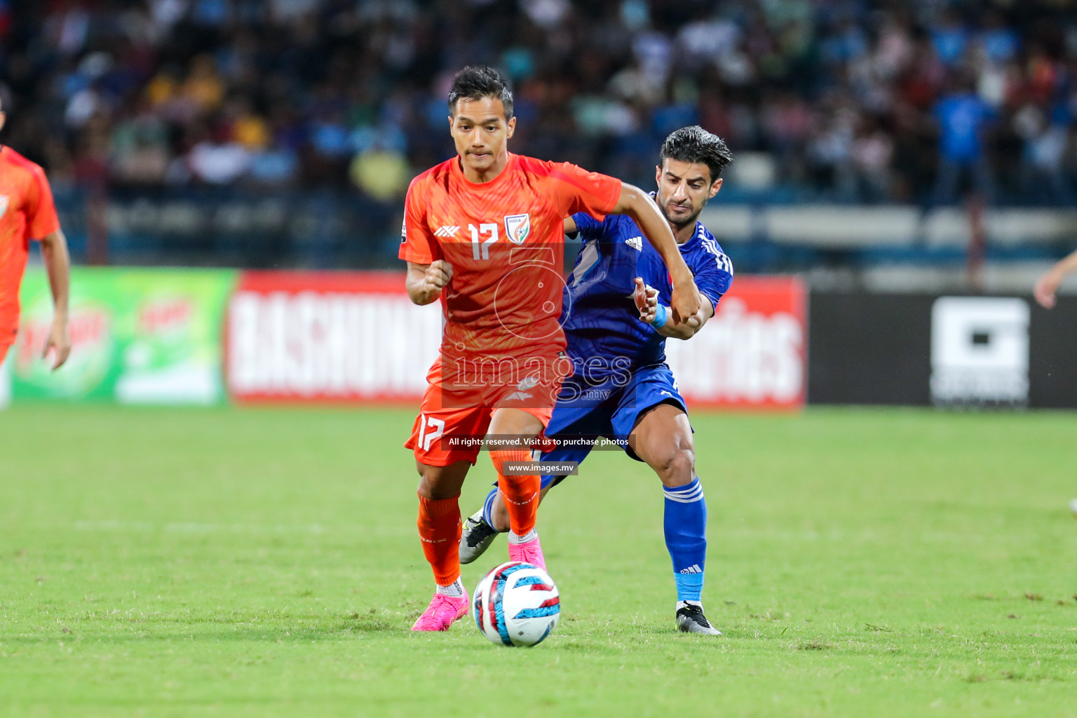 Kuwait vs India in the Final of SAFF Championship 2023 held in Sree Kanteerava Stadium, Bengaluru, India, on Tuesday, 4th July 2023. Photos: Nausham Waheed, Hassan Simah / images.mv