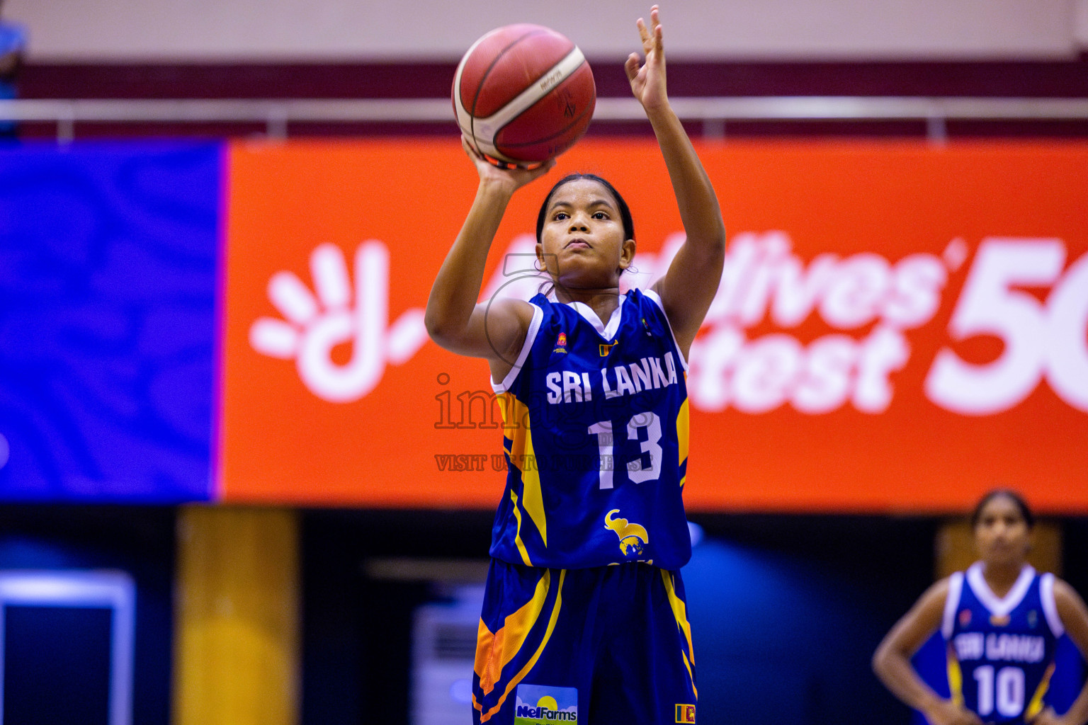India vs SriLanka in Day 1 of Under 16 Woman's Asian Cup SABA Qualifiers 2025 was held in Social Center, Male', Maldives on 12th June 2025. Photos: Nausham Waheed / images.mv