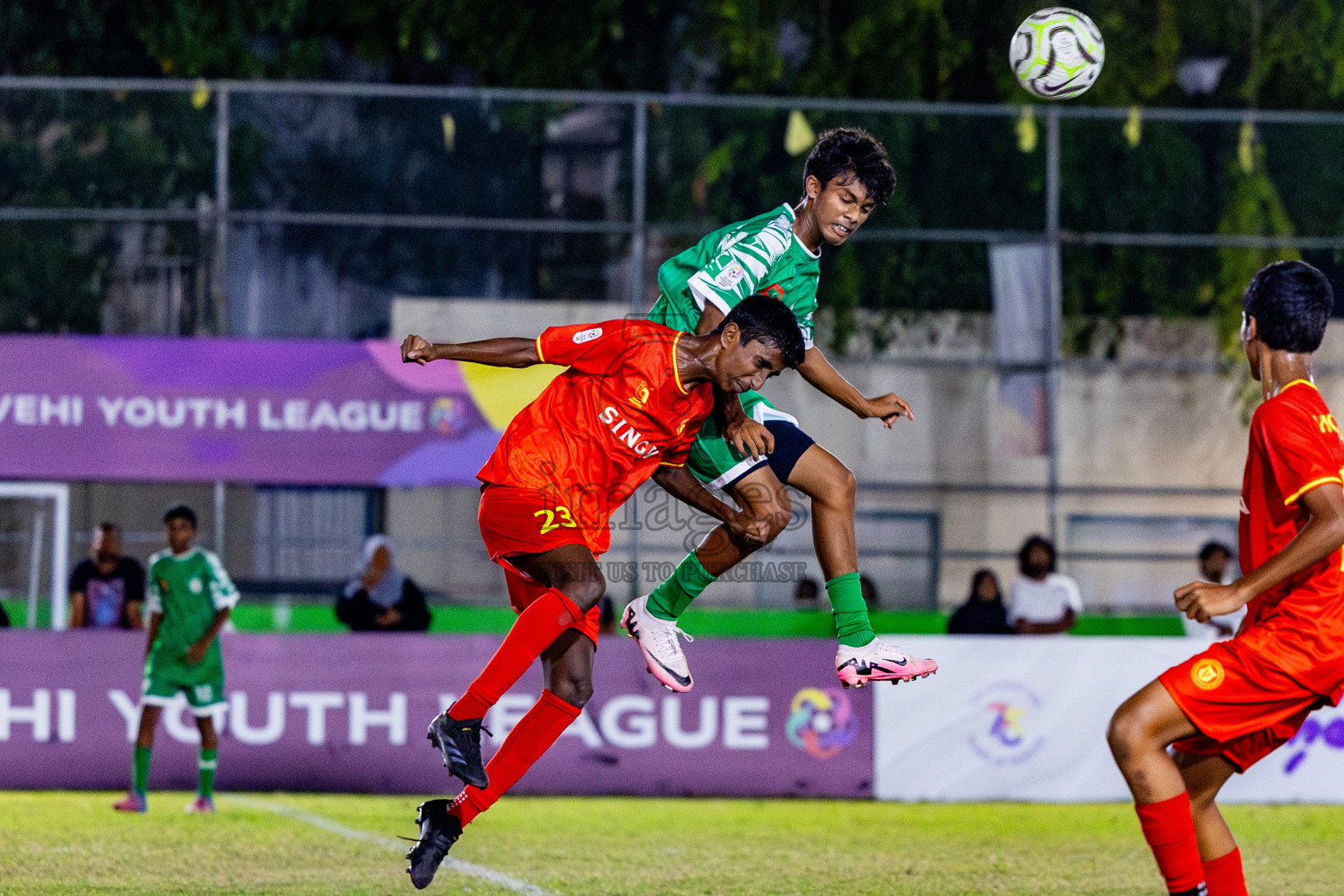 Victory Sports Club vs Hurriyya Sports Club (U14) in Day 9 of Dhivehi Youth League 2024 held at Henveiru Stadium on Saturday, 14th December 2024. Photos: Nausham Waheed / Images.mv