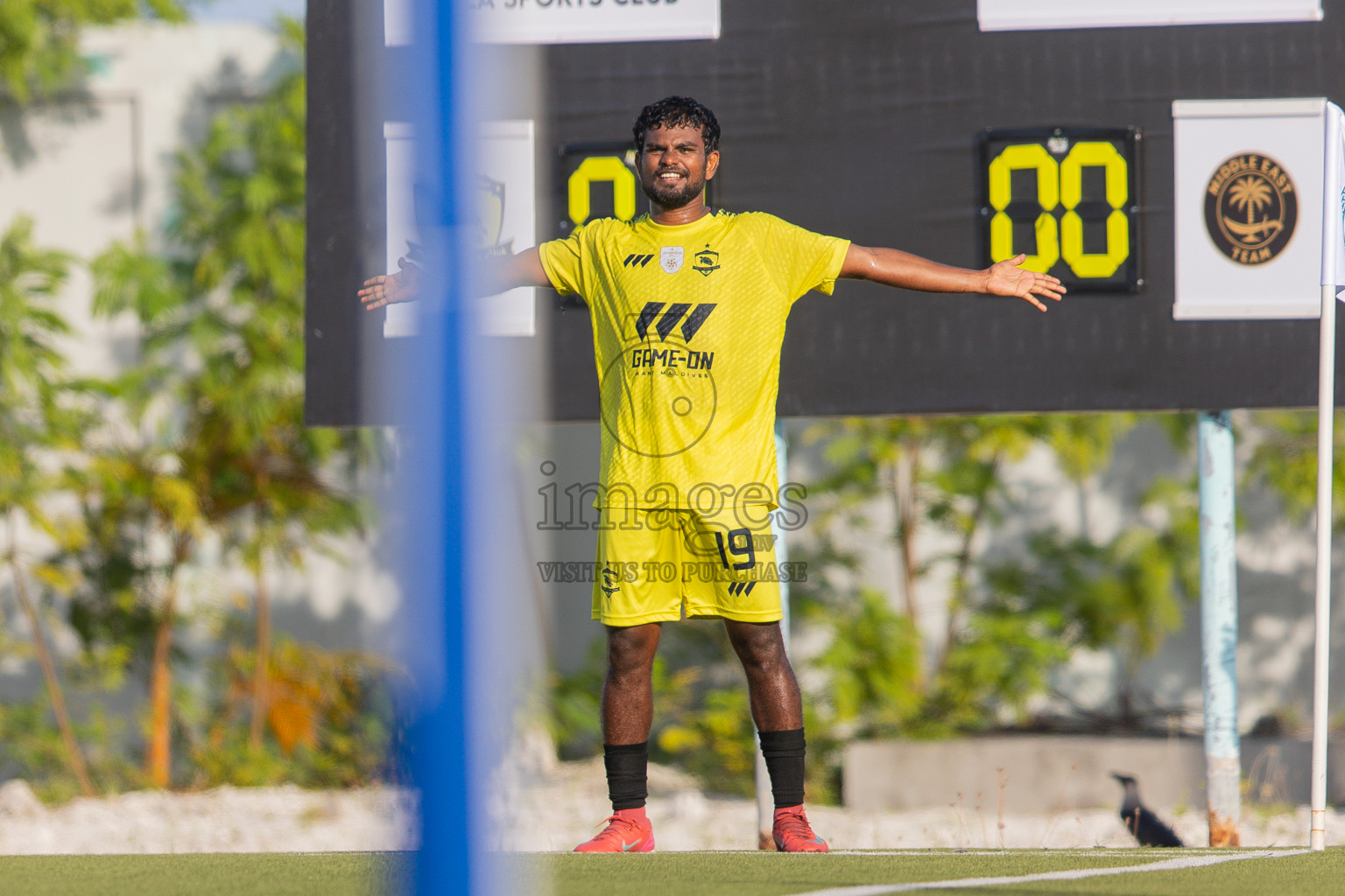 Velaa Sports Club vs Team Middle East in Day 3 of Eydhafushi Cup 2025 held in Eydhafushi Football Stadium at B. Eydhafushi, Maldives on Sunday, 7th September 2025. Photos: Arif Rasheed / images.mv