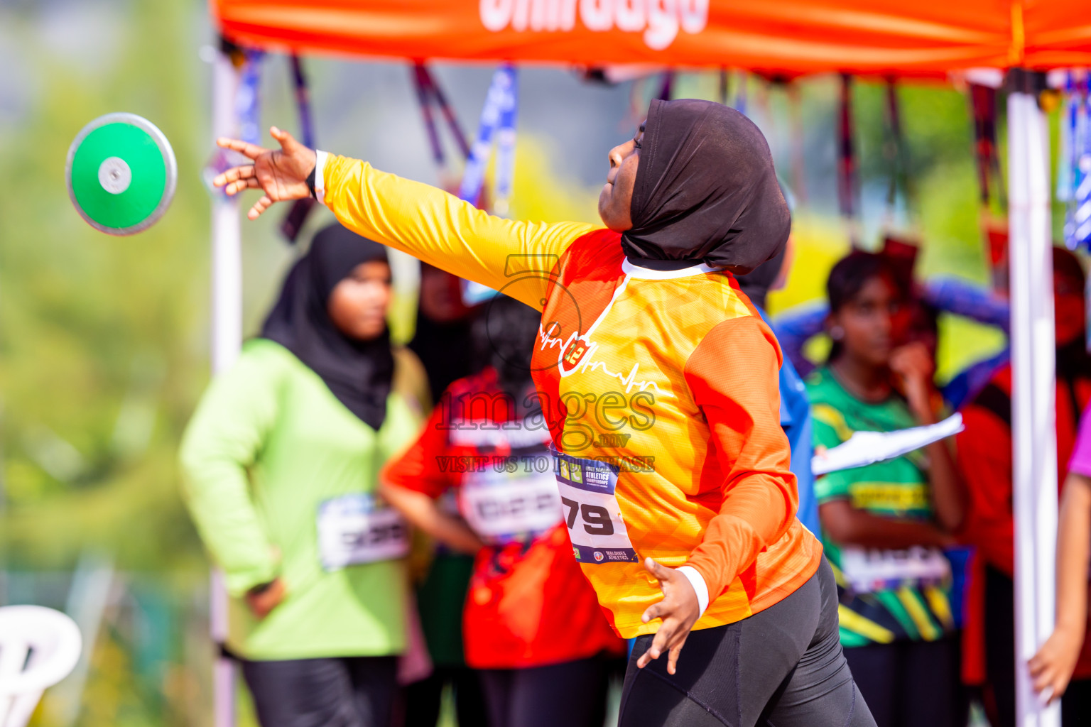 Day 6 of MWSC Interschool Athletics Championships 2024 held in Hulhumale Running Track, Hulhumale, Maldives on Thursday, 14th November 2024. Photos by: Nausham Waheed / Images.mv