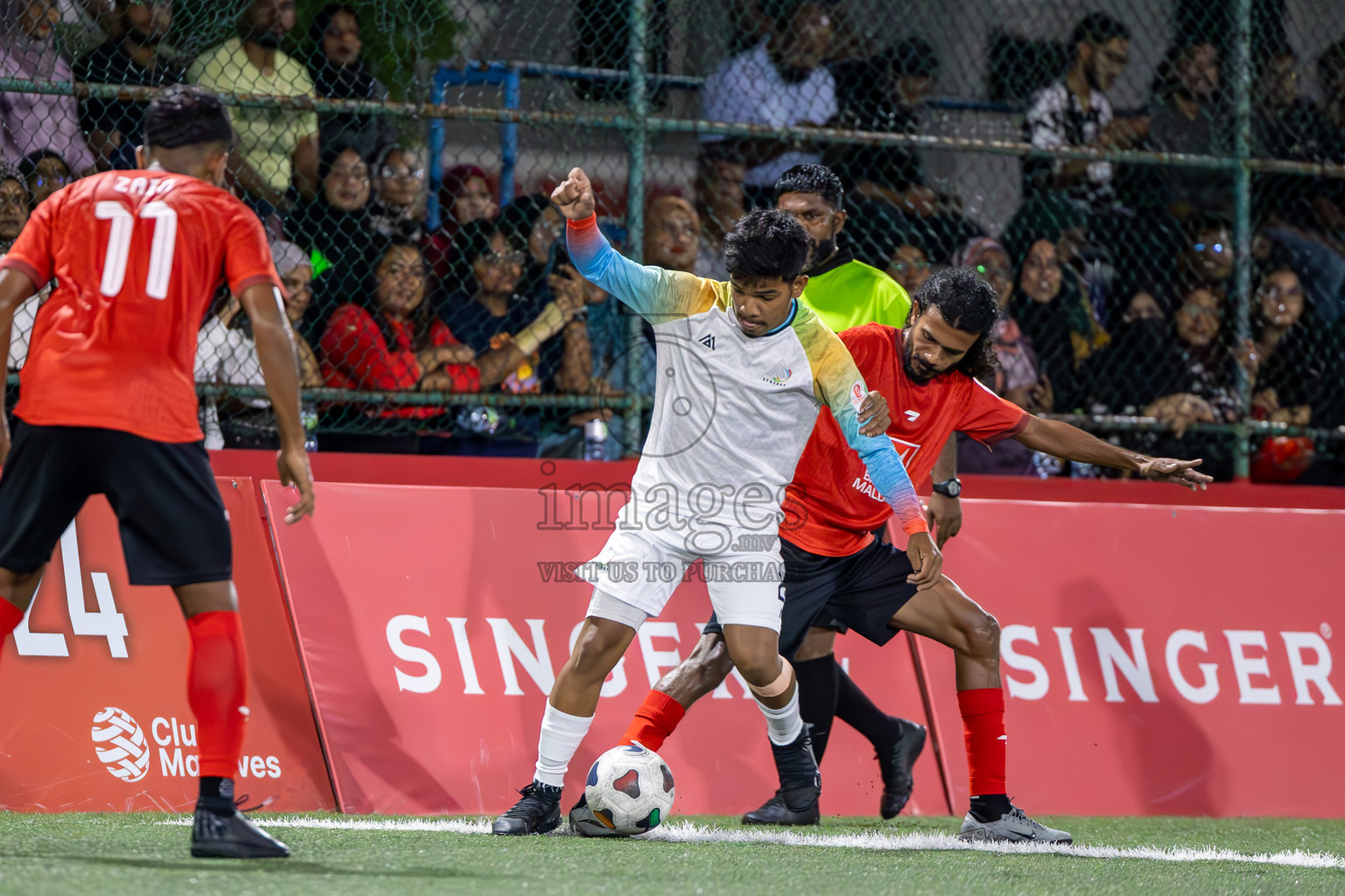 United BML vs ADK Synergy in Club Maldives Cup 2024 held in Rehendi Futsal Ground, Hulhumale', Maldives on Thursday, 3rd October 2024.
Photos: Ismail Thoriq / images.mv