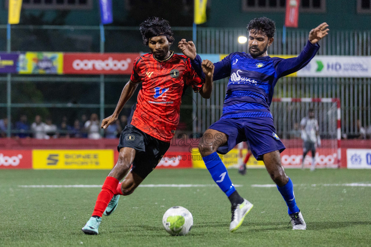 GA Kondey vs GA Dhaandhoo in Day 9 of Golden Futsal Challenge 2024 was held on Tuesday, 23rd January 2024, in Hulhumale', Maldives Photos: Nausham Waheed / images.mv