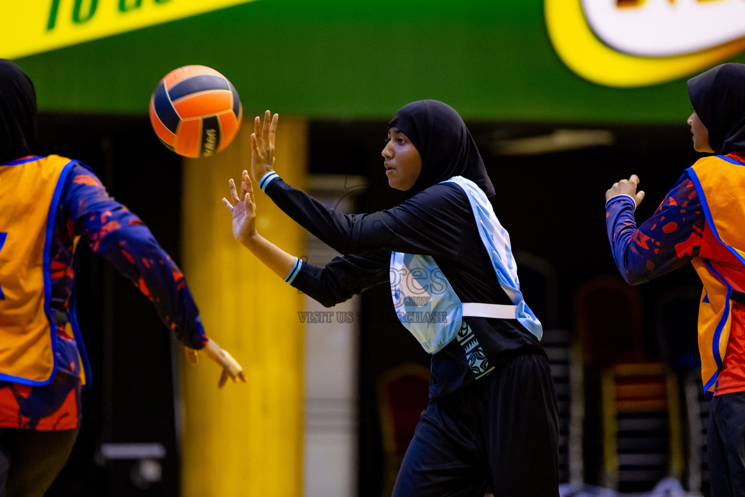 Day 6 of 25th Inter-School Netball Tournament was held in Social Center at Male', Maldives on Thursday, 15th August 2024. Photos: Nausham Waheed / images.mv