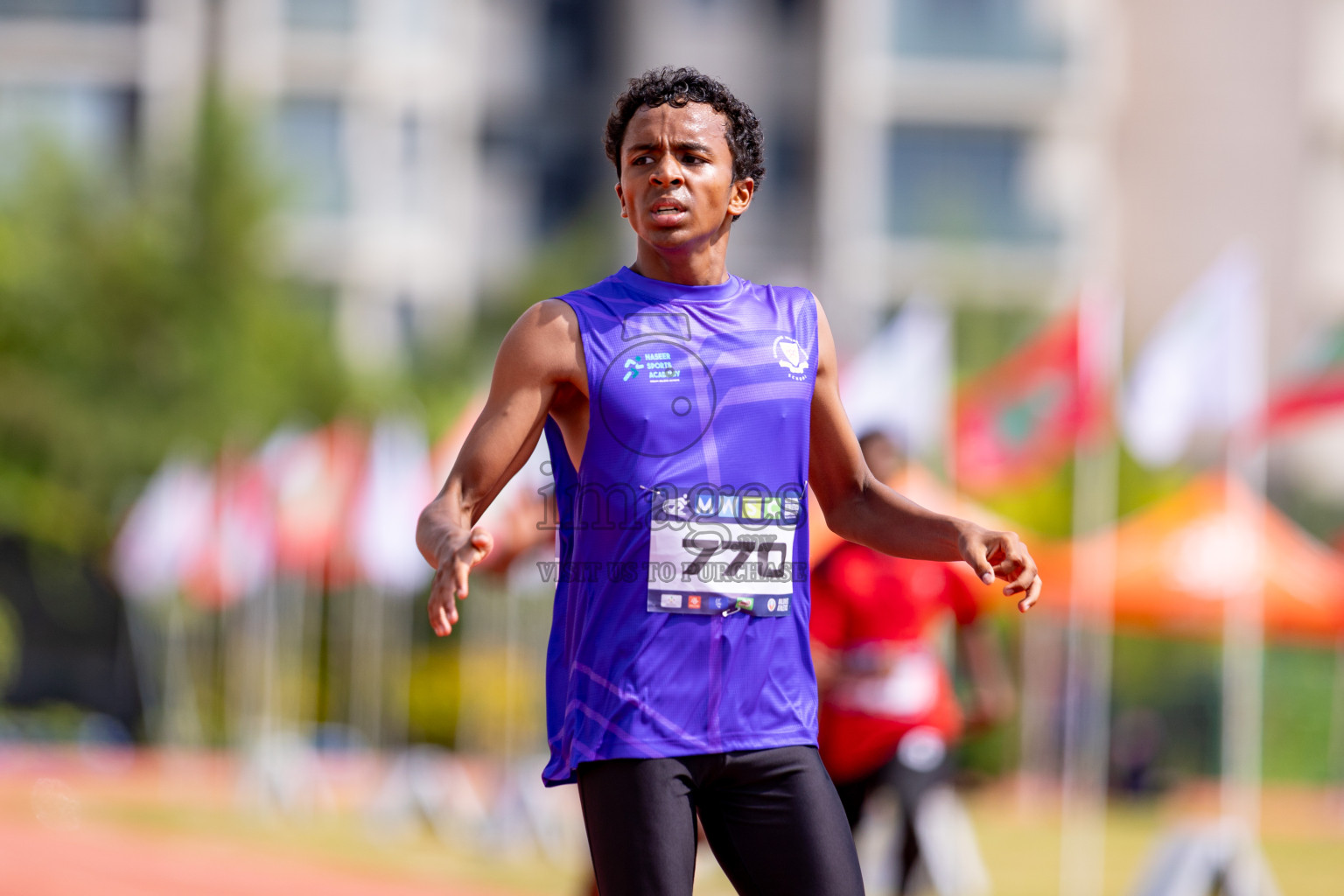 Day 3 of MWSC Interschool Athletics Championships 2024 held in Hulhumale Running Track, Hulhumale, Maldives on Monday, 11th November 2024. 
Photos by: Hassan Simah / Images.mv