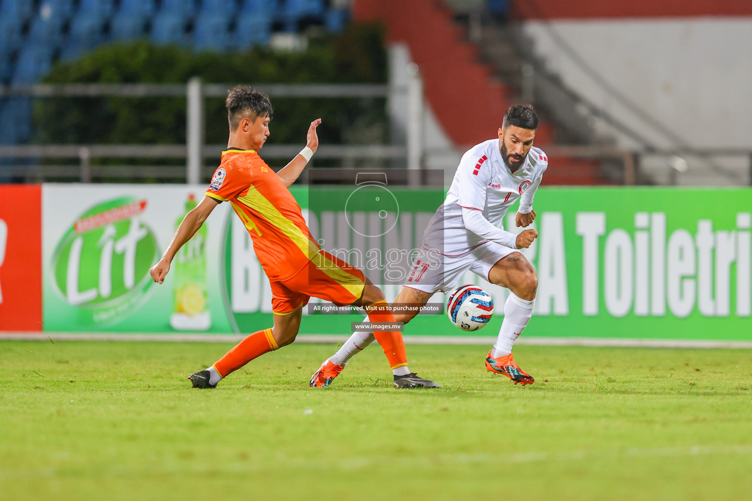 Bhutan vs Lebanon in SAFF Championship 2023 held in Sree Kanteerava Stadium, Bengaluru, India, on Sunday, 25th June 2023. Photos: Nausham Waheed, Hassan Simah / images.mv