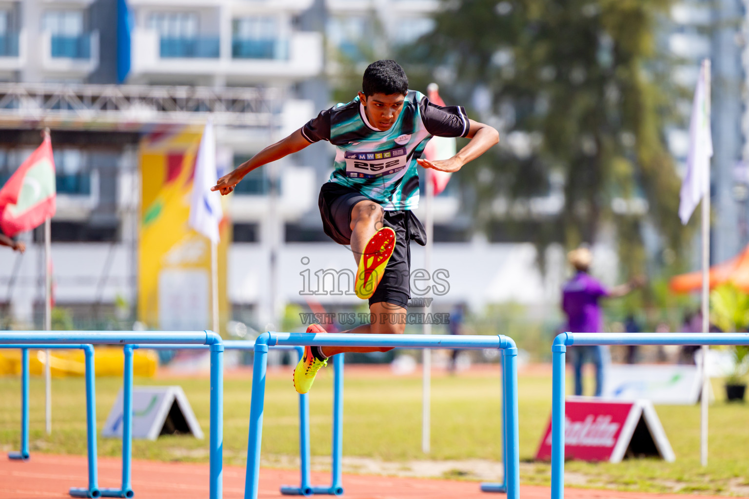 Day 4 of MWSC Interschool Athletics Championships 2024 held in Hulhumale Running Track, Hulhumale, Maldives on Tuesday, 12th November 2024. Photos by: Nausham Waheed / Images.mv