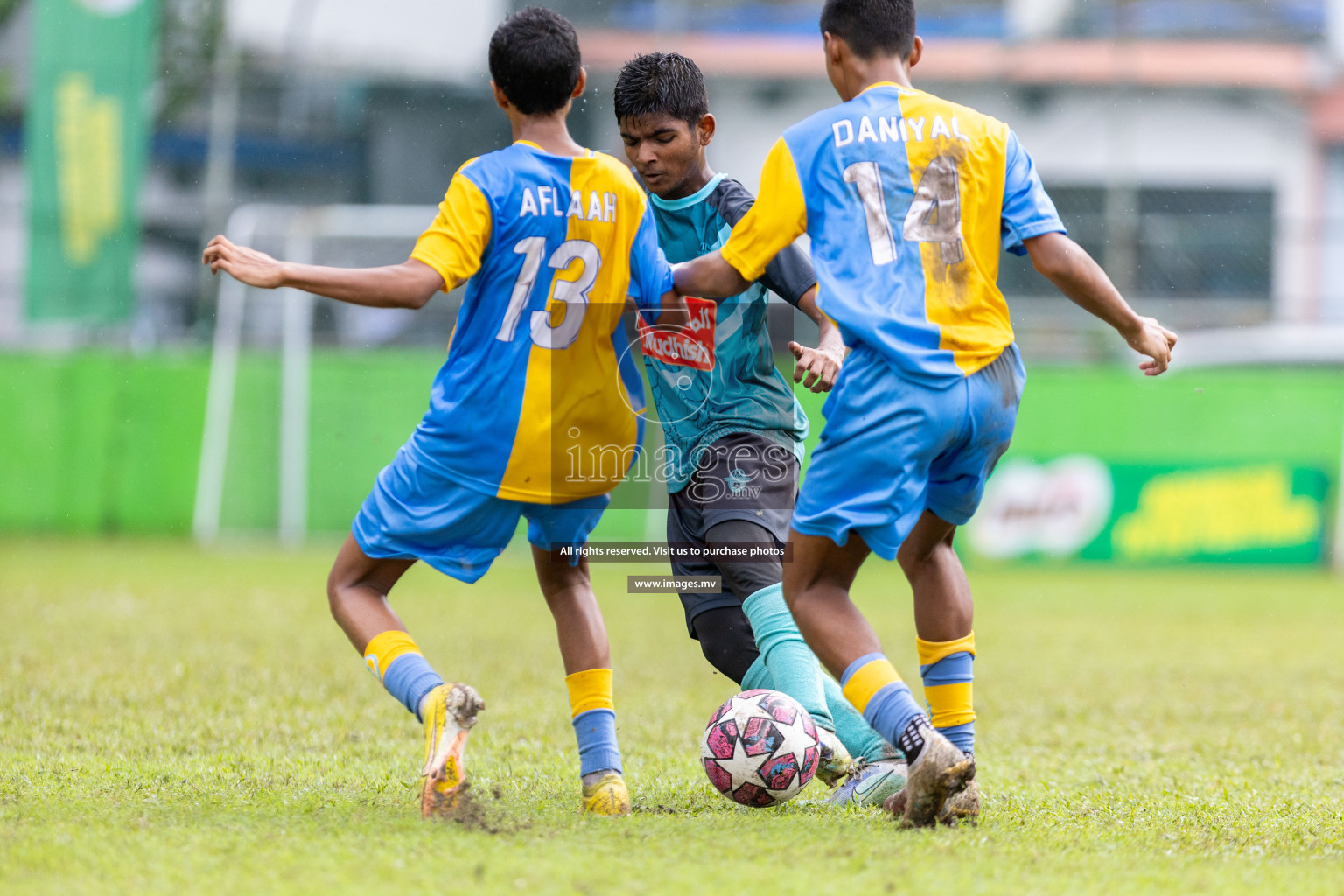 Day 2 of MILO Academy Championship 2023 (u14) was held in Henveyru Stadium Male', Maldives on 4th November 2023. Photos: Nausham Waheed / images.mv