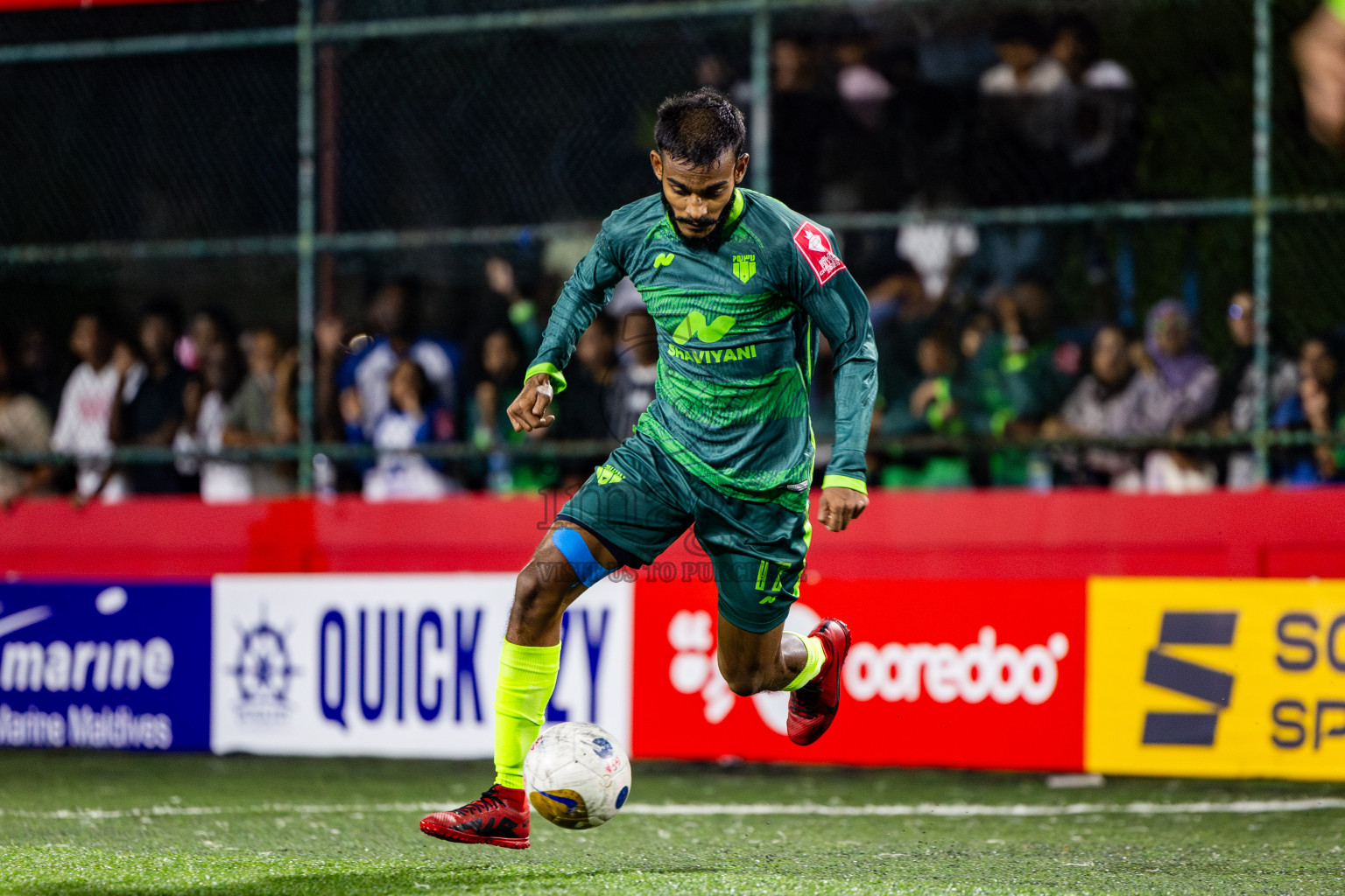 Thaa Omadhoo VS Thaa Kinbidhoo in Day 6 of Golden Futsal Challenge 2025 on Friday, 6th January 2025, in Hulhumale', Maldives Photos: Nausham Waheed / images.mv