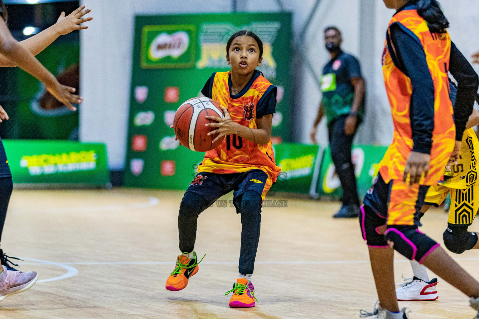 Day 3 of Milo 5 x 5 Junior Challenge 2025 - Basketball tournament held in Basketball Training Center, Male', Maldives on Saturday, 11th October 2025. Photos by: Nausham Waheed, Areef Adam / Images.mv