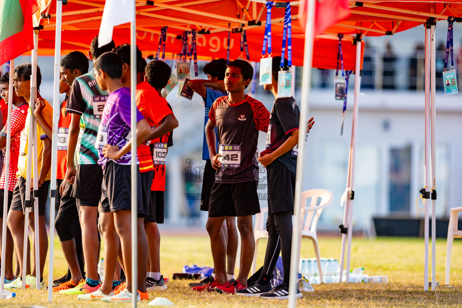 Day 5 of MWSC Interschool Athletics Championships 2024 held in Hulhumale Running Track, Hulhumale, Maldives on Wednesday, 13th November 2024. Photos by: Nausham Waheed / Images.mv