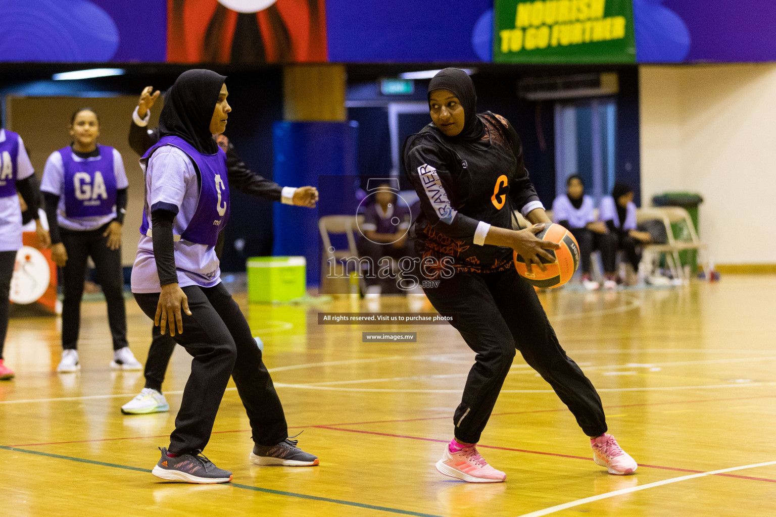 Club Matrix vs VYANSA in the Milo National Netball Tournament 2022 on 20 July 2022, held in Social Center, Male', Maldives. Photographer: Shuu / Images.mv