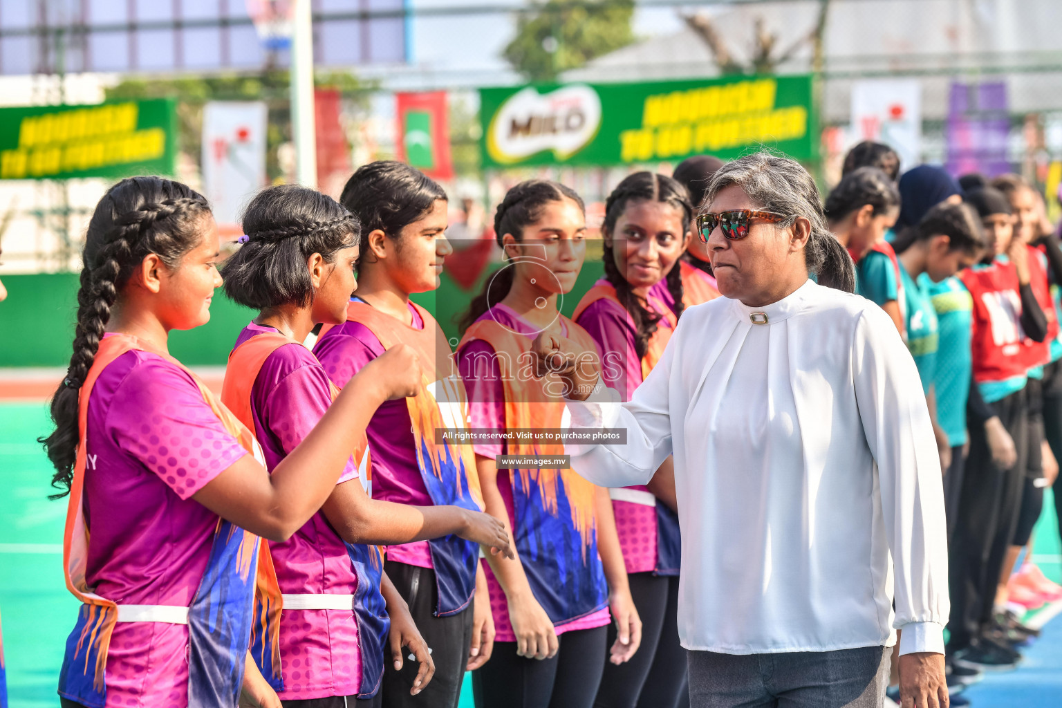 Final of Junior Netball Championship 2022 held in Male', Maldives on 19th March 2022. Photos by Nausham Waheed