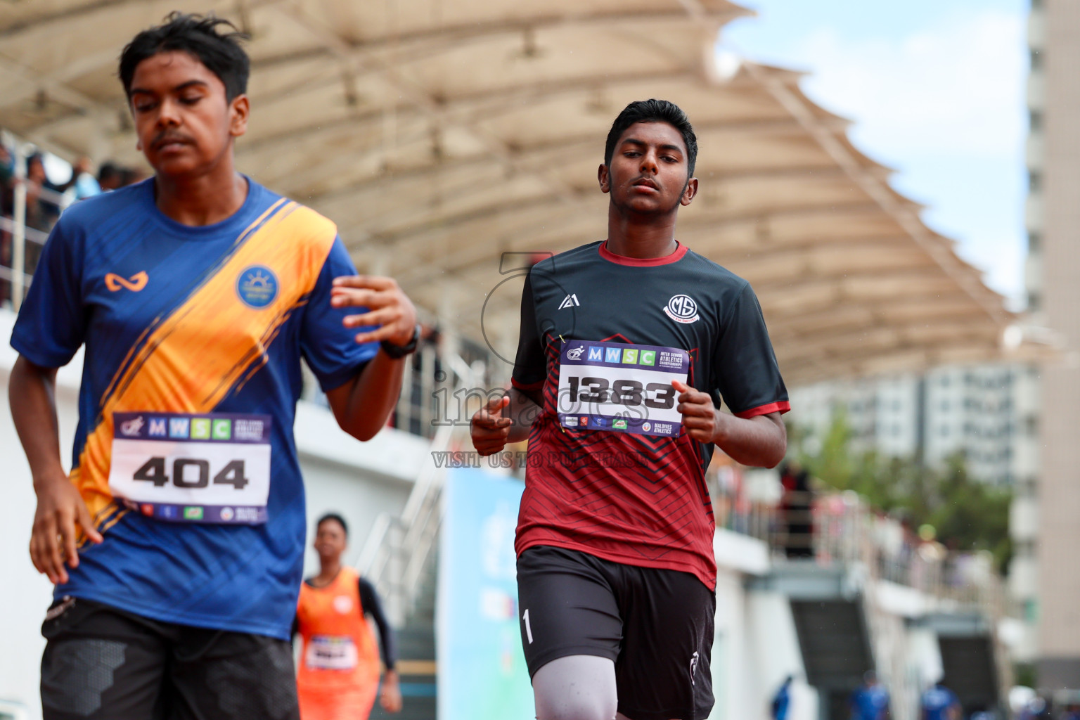 Day 1 of MWSC Interschool Athletics Championships 2024 held in Hulhumale Running Track, Hulhumale, Maldives on Saturday, 9th November 2024. 
Photos by: Ismail Thoriq, Hassan Simah / Images.mv