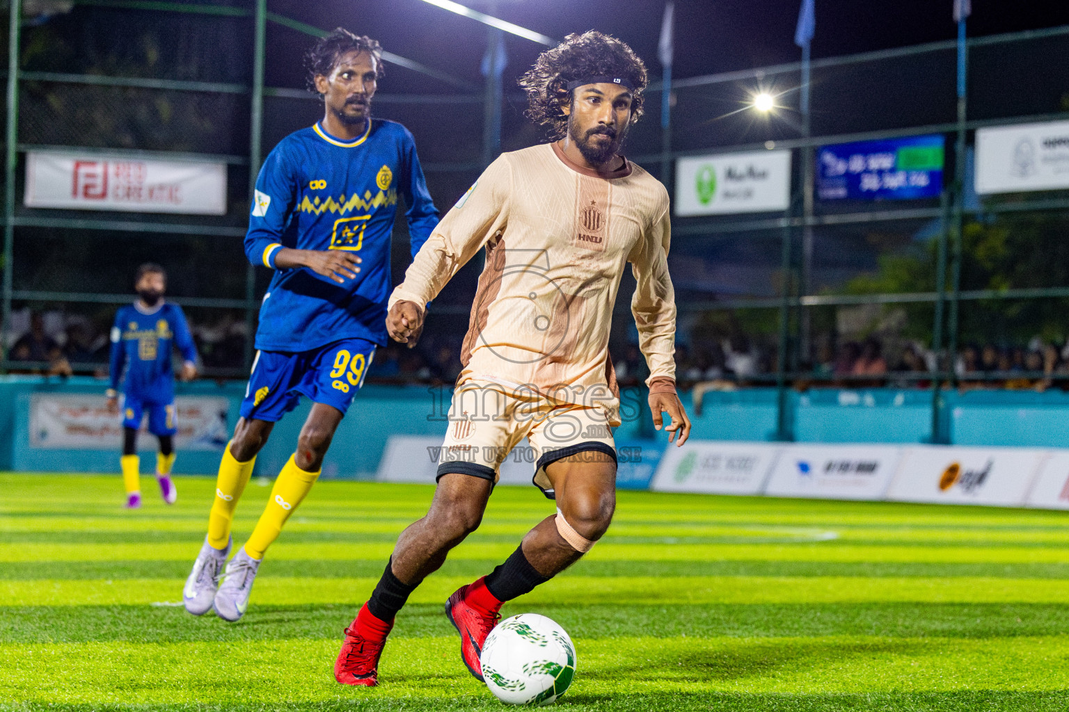 Dee Cee Jay SC vs Fools SC in Semi Finals of Laamehi Dhiggaru Ekuveri Futsal Challenge 2025 was held on Sunday, 27th July 2025, at Dhiggaru Futsal Ground, Dhiggaru, Maldives Photos: Nausham Waheed  / images.mv