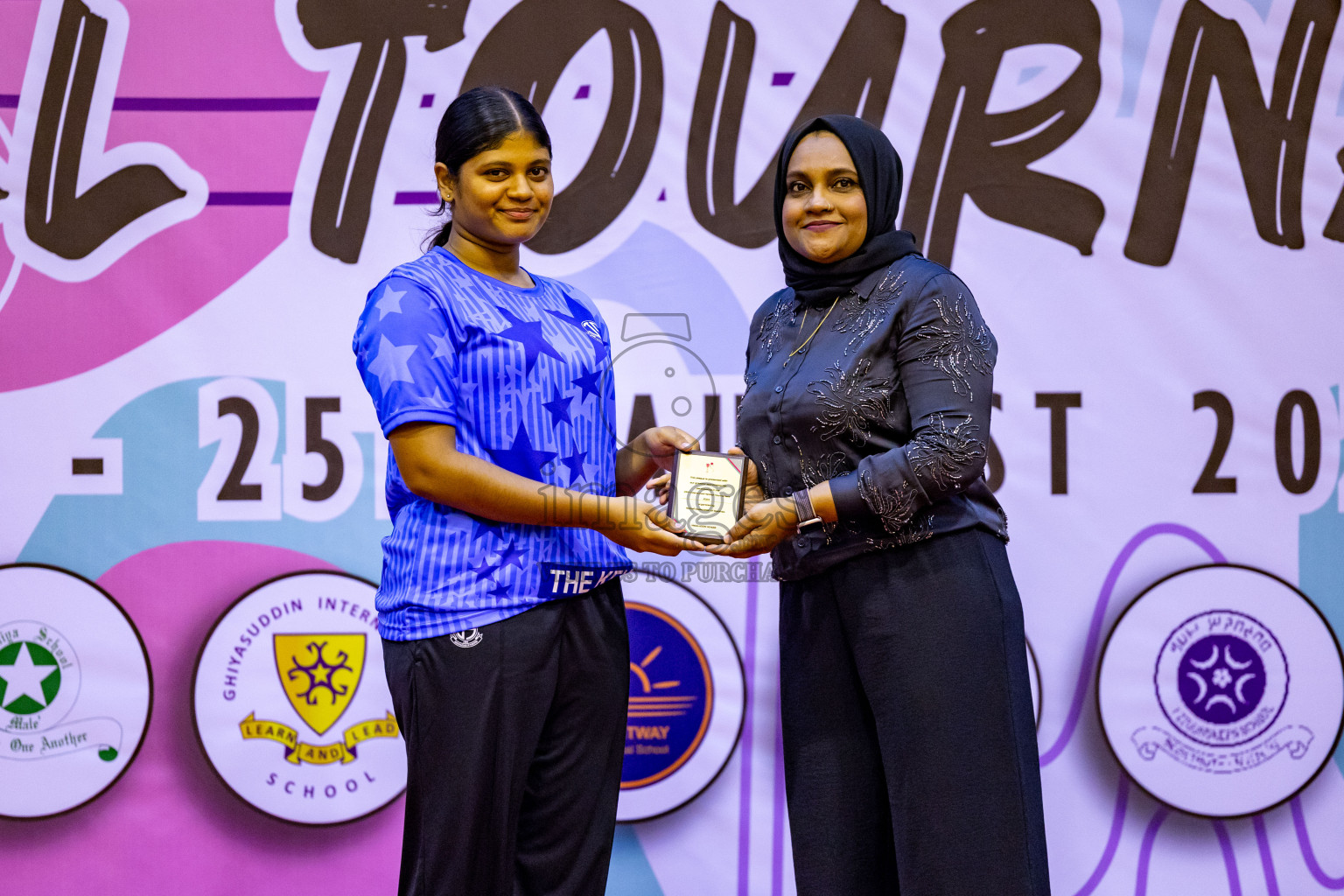 Closing Ceremony of Inter-school Netball Tournament held in Social Center at Male', Maldives on Monday, 26th August 2024. Photos: Hassan Simah / images.mv