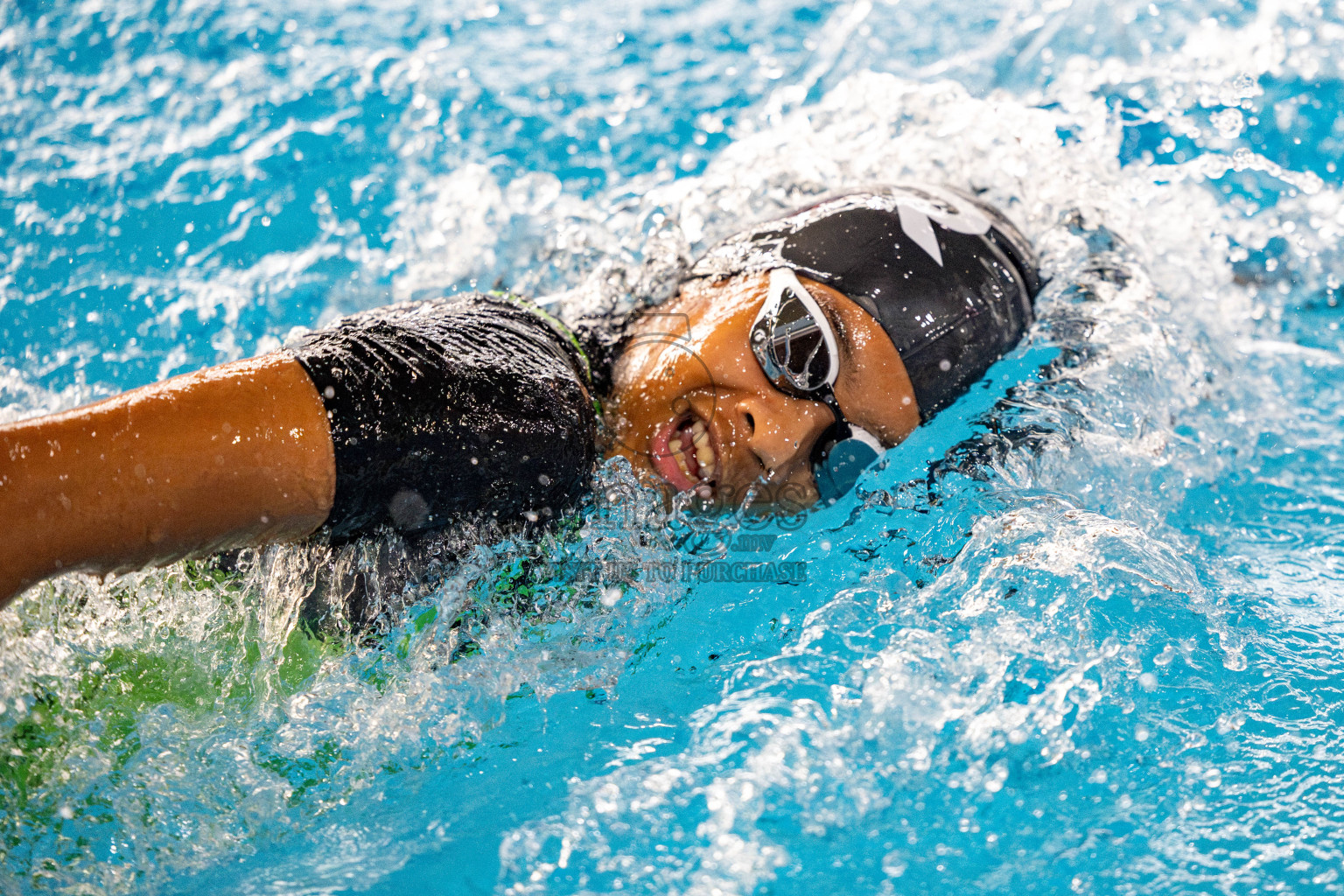 Day 6 of National Swimming Competition 2024 held in Hulhumale', Maldives on Wednesday, 18th December 2024. 
Photos: Hassan Simah / images.mv