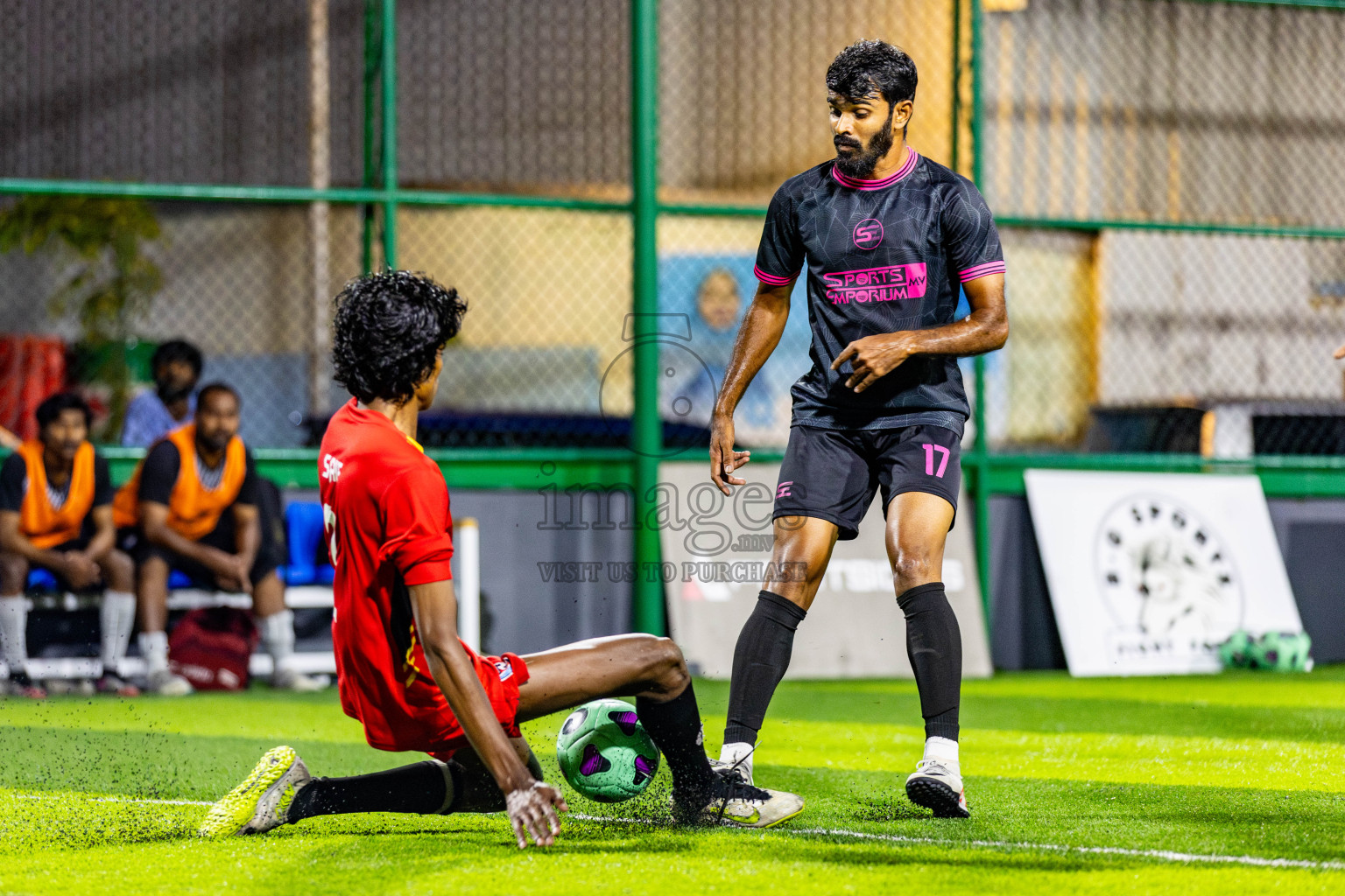 JJ Sports Club vs Club PK in Day 5 of BG Futsal Challenge 2024 was held on Saturday, 16th March 2024, in Male', Maldives Photos: Nausham Waheed / images.mv