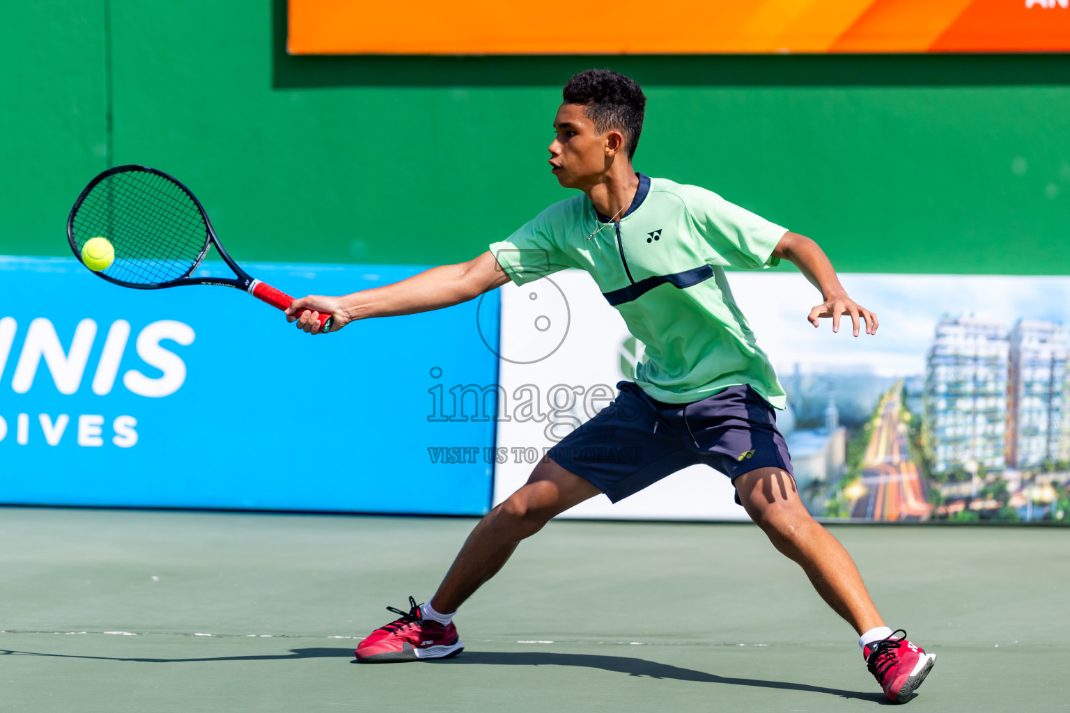 Day 8 of ATF Maldives Junior Open Tennis was held in Male' Tennis Court, Male', Maldives on Thursday, 19th December 2024. Photos: Nausham Waheed/ images.mv