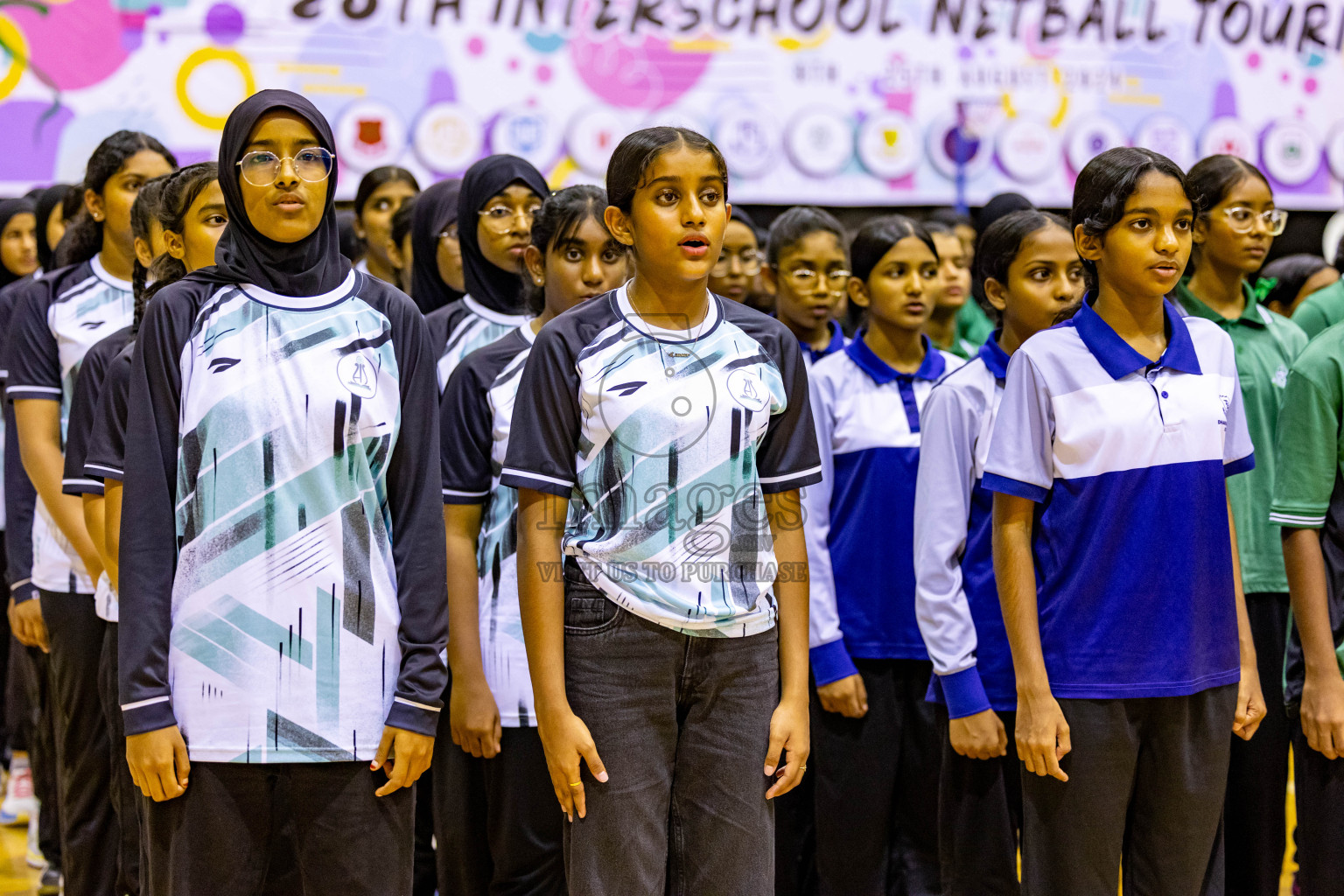 Closing Ceremony of Inter-school Netball Tournament held in Social Center at Male', Maldives on Monday, 26th August 2024. Photos: Hassan Simah / images.mv