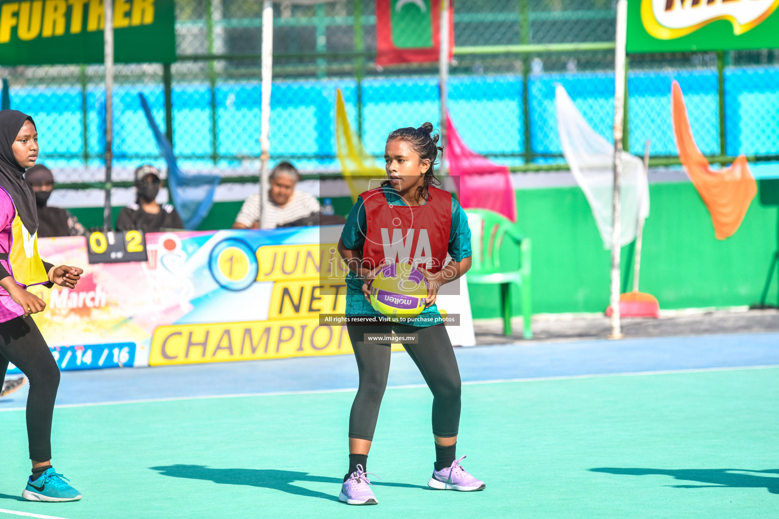 Day 8 of Junior Netball Championship 2022 on 11th March 2022 held in Male', Maldives. Photos by Nausham Waheed