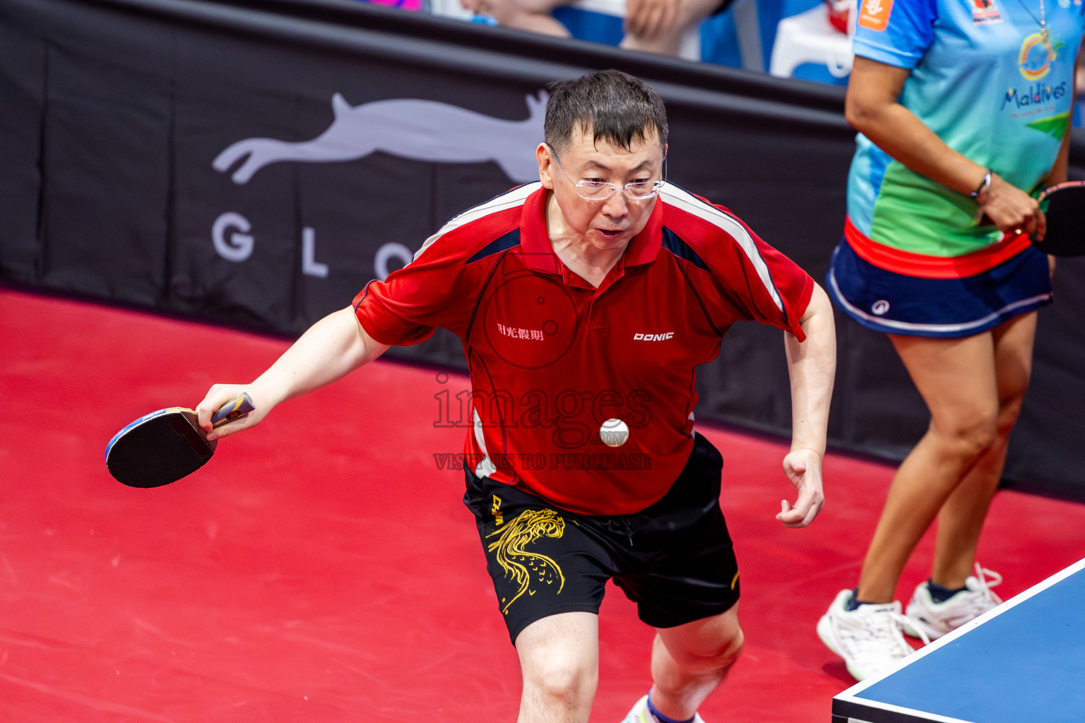 Day 2 of 1st Thoddoo Masters Table Tennis Tournament was held on Friday, 22nd August 2025 in AA Thoddoo, Maldives. Photos: Nausham Waheed / images.mv