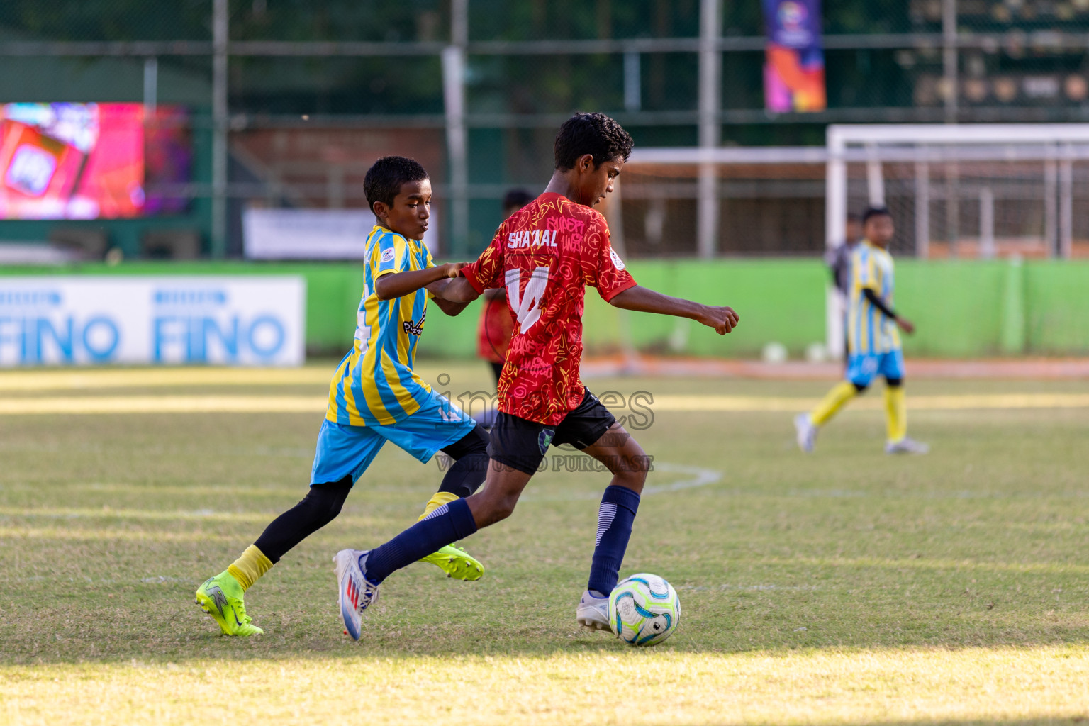 Club Valencia vs Super United Sports (U12) in Day 9 of Dhivehi Youth League 2024 held at Henveiru Stadium on Saturday, 14th December 2024. Photos: Mohamed Mahfooz Moosa / Images.mv