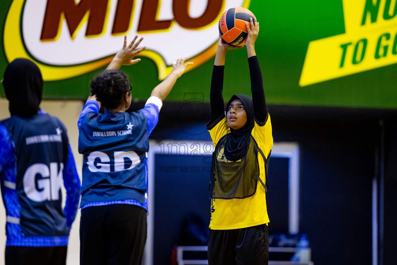 Day 7 of 25th Inter-School Netball Tournament was held in Social Center at Male', Maldives on Saturday, 17th August 2024. Photos: Nausham Waheed / images.mv