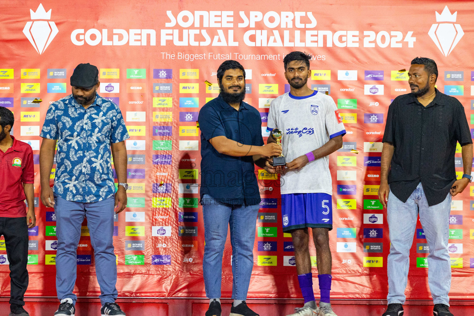 F Dharanboodhoo vs F Bilehdhoo in Day 24 of Golden Futsal Challenge 2024 was held on Wednesday , 7th February 2024 in Hulhumale', Maldives
Photos: Ismail Thoriq / images.mv