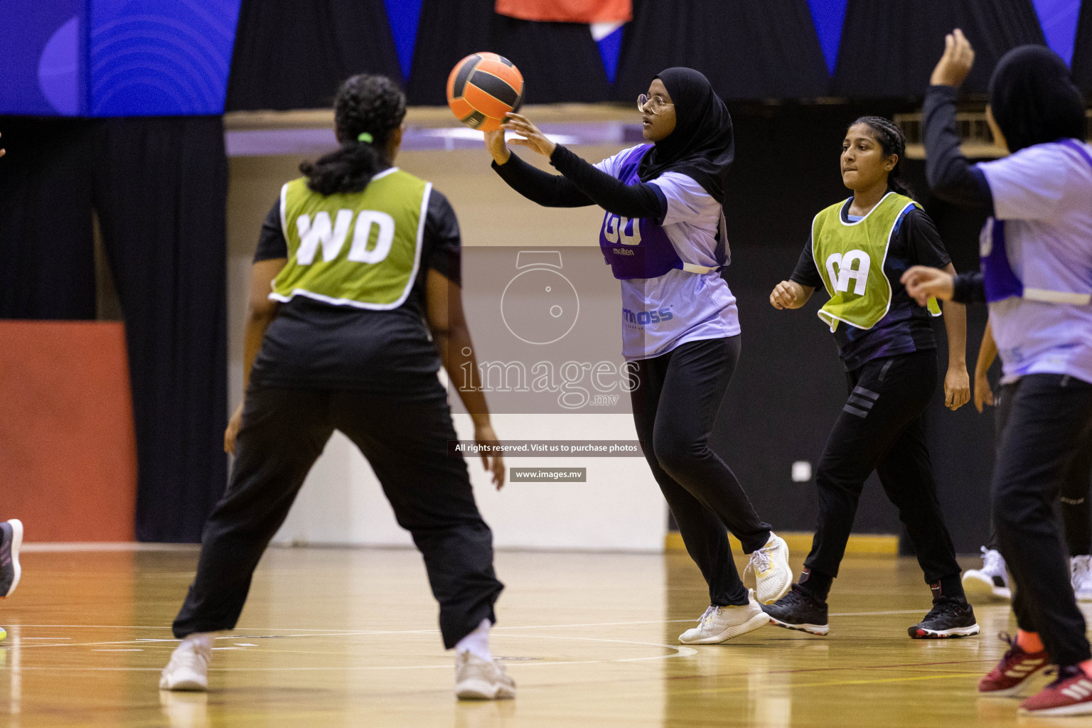 Youth United Sports Club vs Club Vyansa in the 2nd Division Final of Milo National Netball Tournament 2022 on 22nd July 2022 held in Social Center, Male', Maldives. Photographer: Shuu / images.mv