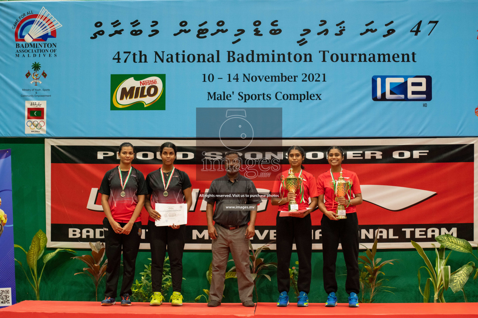 47th National Badminton Tournament 2021 held from 10 to 14 November 2021 in Male' Sports Complex, Maldives