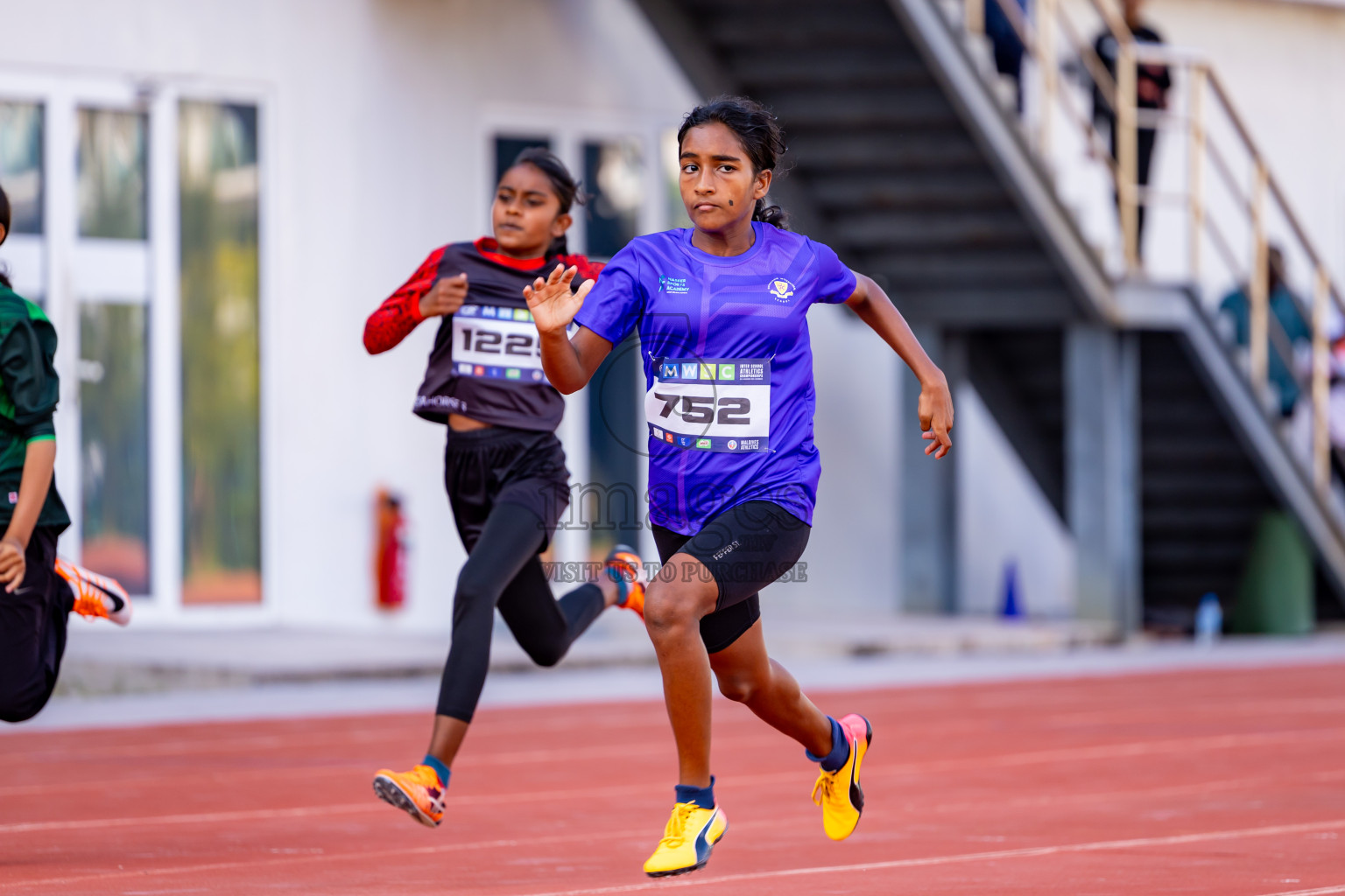 Day 3 of MWSC Interschool Athletics Championships 2024 held in Hulhumale Running Track, Hulhumale, Maldives on Monday, 11th November 2024. Photos by: Nausham Waheed / Images.mv