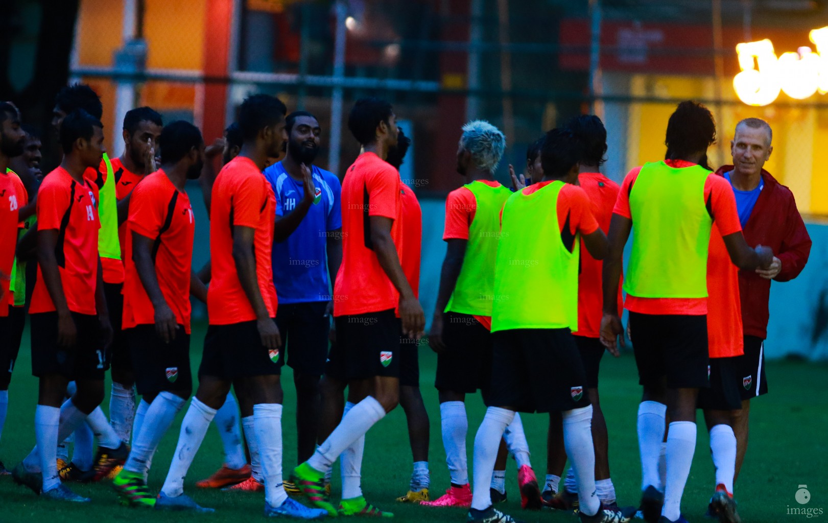 International friendly match official  practice session, Maldives and Bangladesh in Male', Maldives, Wednesday, August . 31, 2016.(Images.mv Photo/ Abdulla Abeedh).
