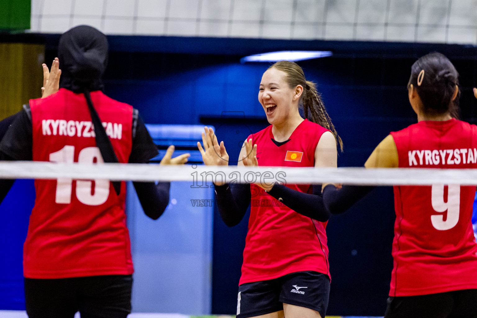 Kyrgyzstan vs Nepal in Semi Final of CAVA U20 Woman's Volleyball Championship 2024 was held in Social Center, Male', Maldives on 22nd July 2024. Photos: Nausham Waheed / images.mv