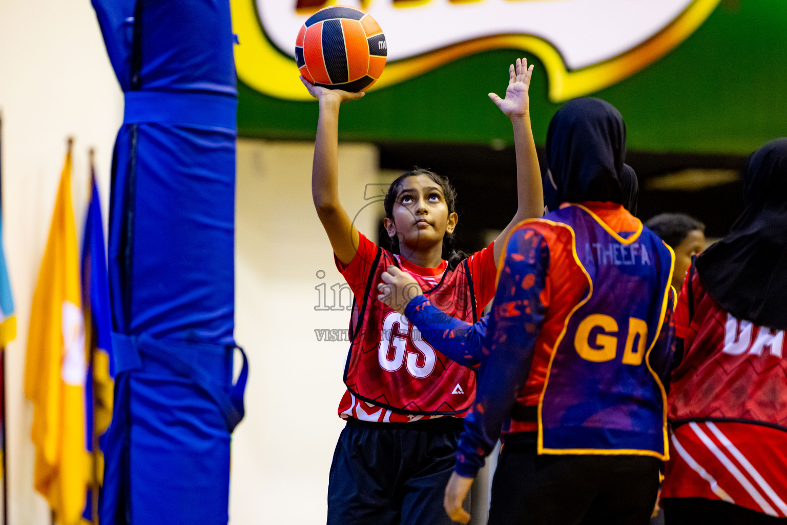 Day 6 of 25th Inter-School Netball Tournament was held in Social Center at Male', Maldives on Thursday, 15th August 2024. Photos: Nausham Waheed / images.mv