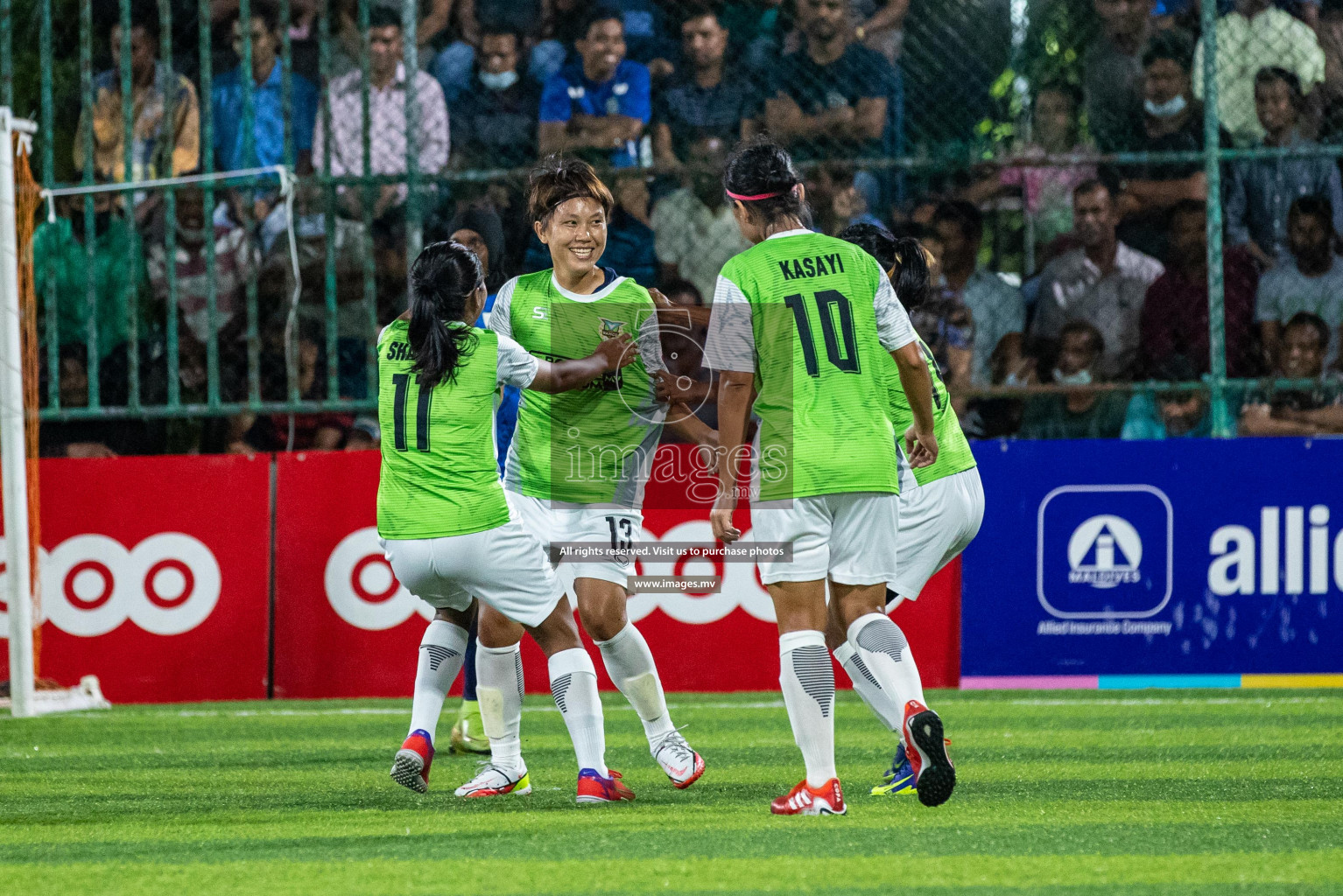 orts Limited vs WAMCO - in the Finals 18/30 Women's Futsal Fiesta 2021 held in Hulhumale, Maldives on 18 December 2021. Photos by Shuu Abdul Sattar