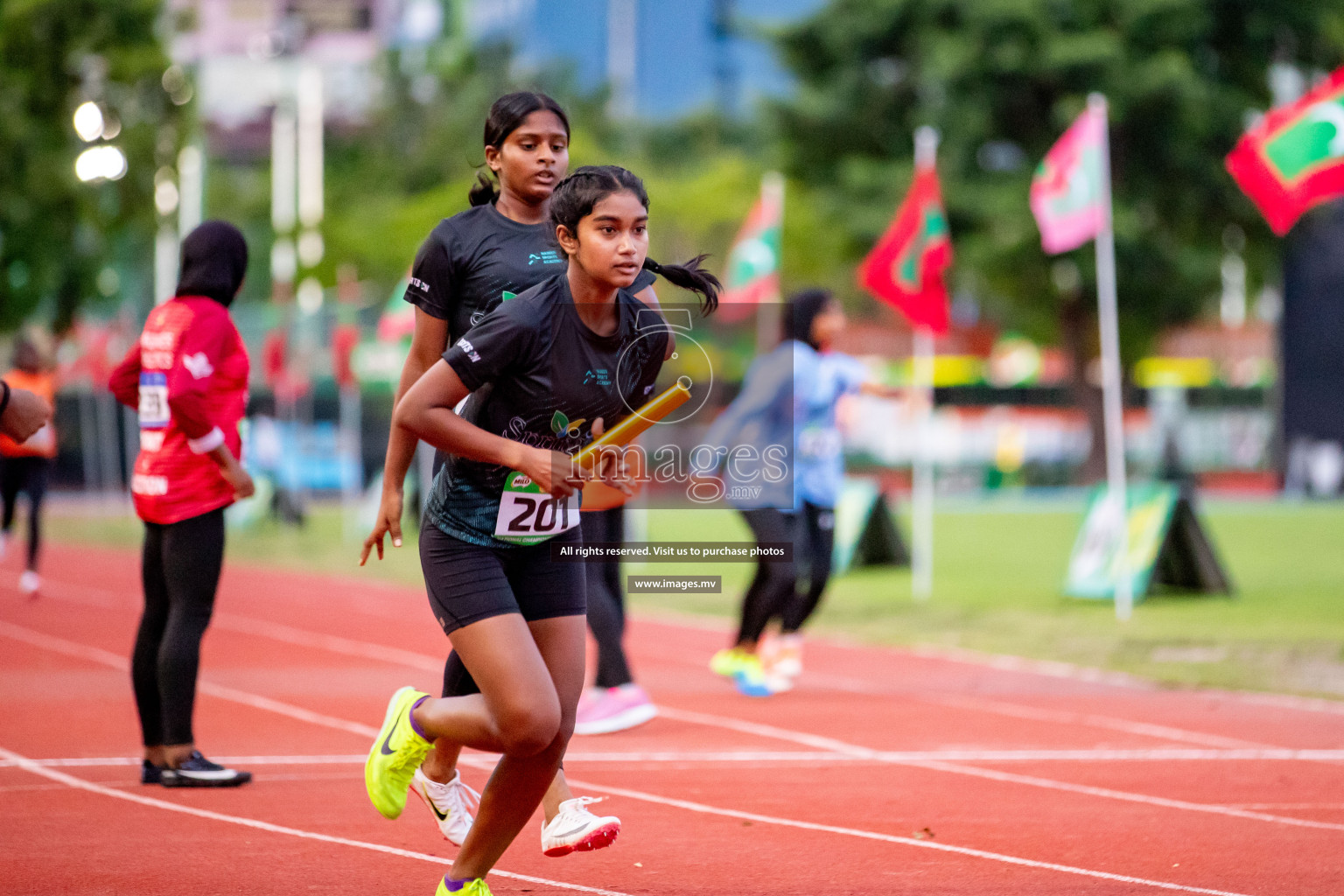 Day 2 of National Athletics Championship 2023 was held in Ekuveni Track at Male', Maldives on Friday, 24th November 2023. Photos: Hassan Simah / images.mv