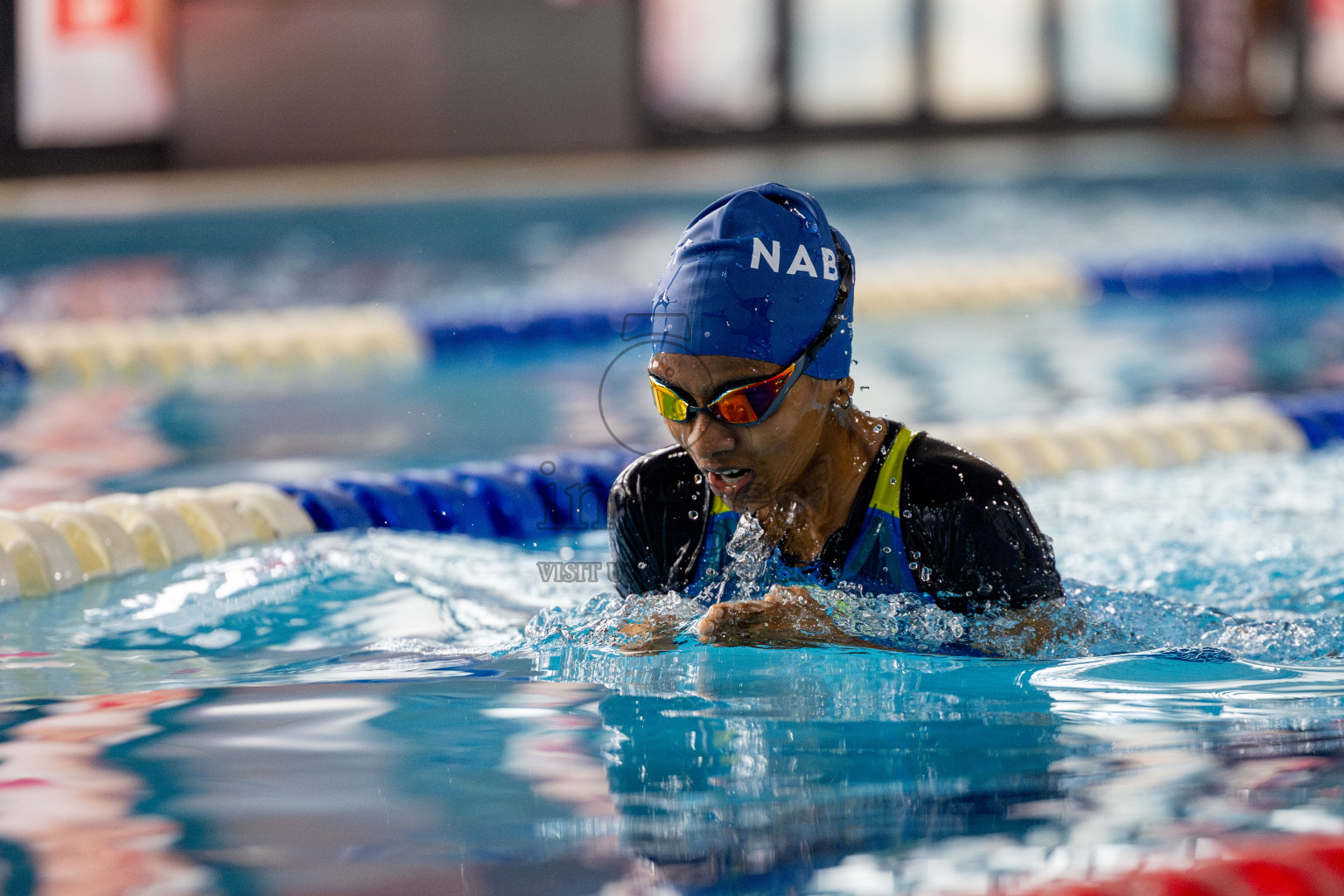 Day 4 of National Swimming Competition 2024 held in Hulhumale', Maldives on Monday, 16th December 2024. 
Photos: Hassan Simah / images.mv