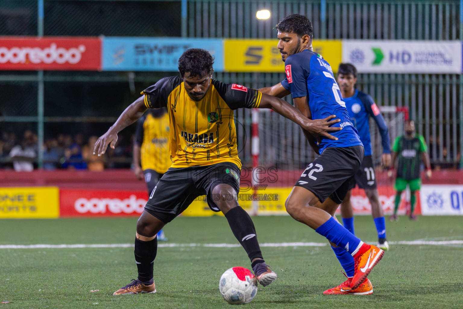 HA Vashafaru vs HA Hoarafushi in Day 5 of Golden Futsal Challenge 2024 was held on Friday, 19th January 2024, in Hulhumale', Maldives Photos: Mohamed Mahfooz Moosa / images.mv