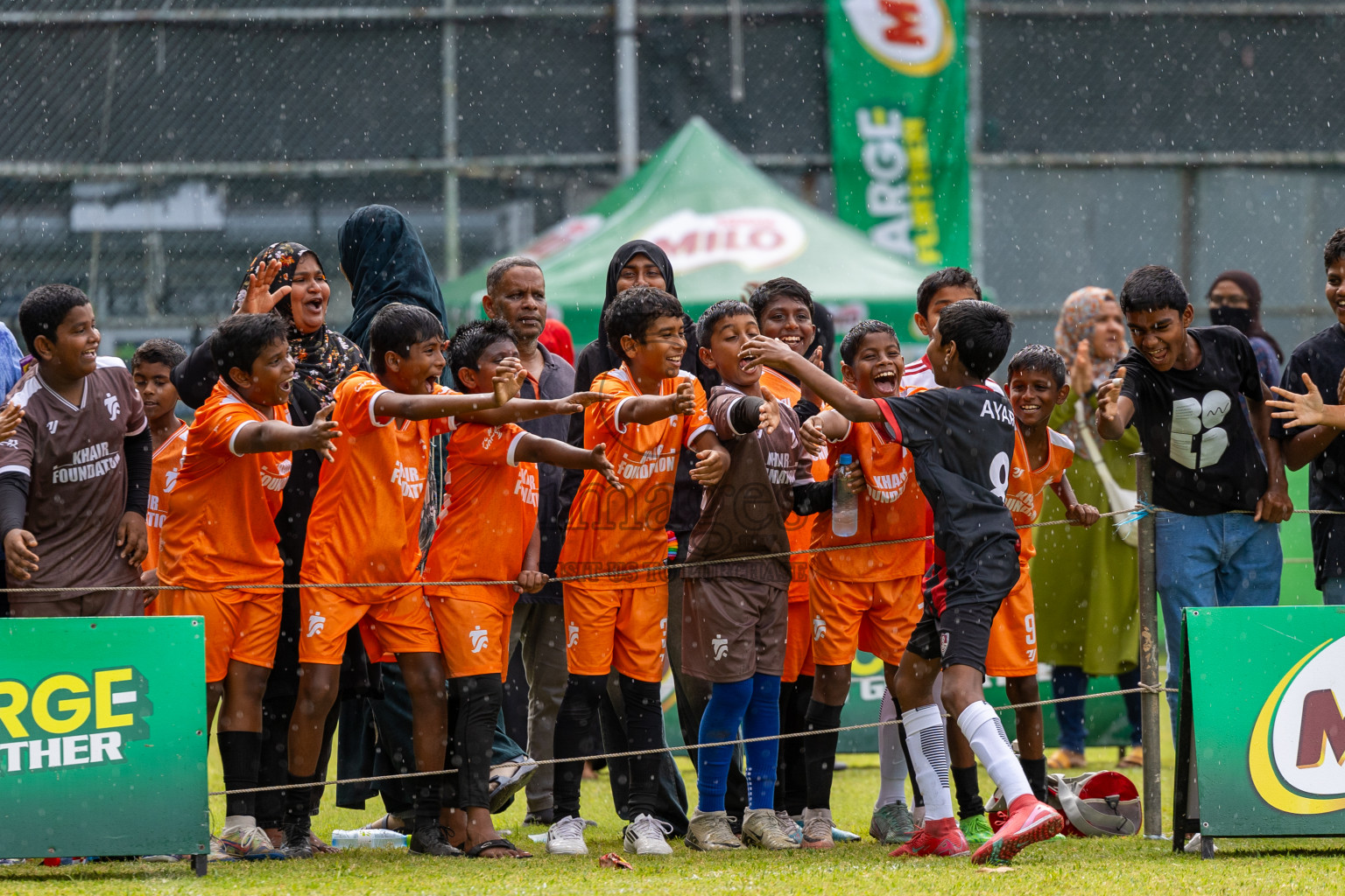 Day 1 of MILO Academy Championship 2025 (U-12) was held at Henveiru Stadium in Male', Maldives on Thursday, 1st May 2025. Photos: Ismail Thoriq / images.mv