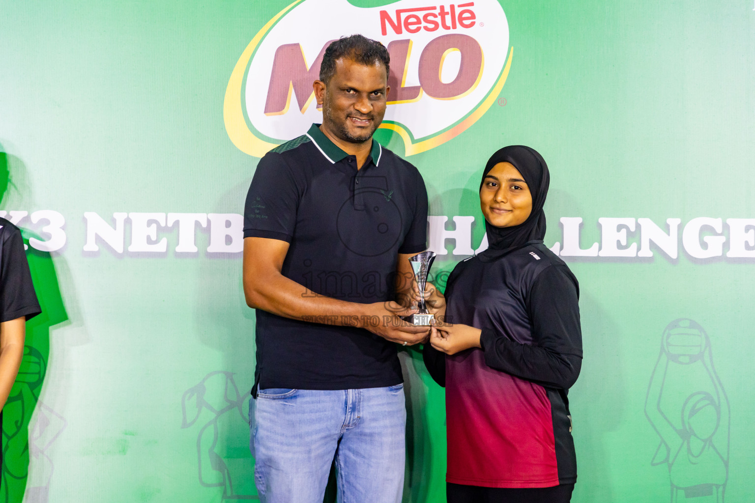 Final of MILO 3x3 Netball Challenge 2024 was held in Ekuveni Netball Court at Male', Maldives on Thursday, 20th March 2024. Photos: Nausham Waheed / images.mv