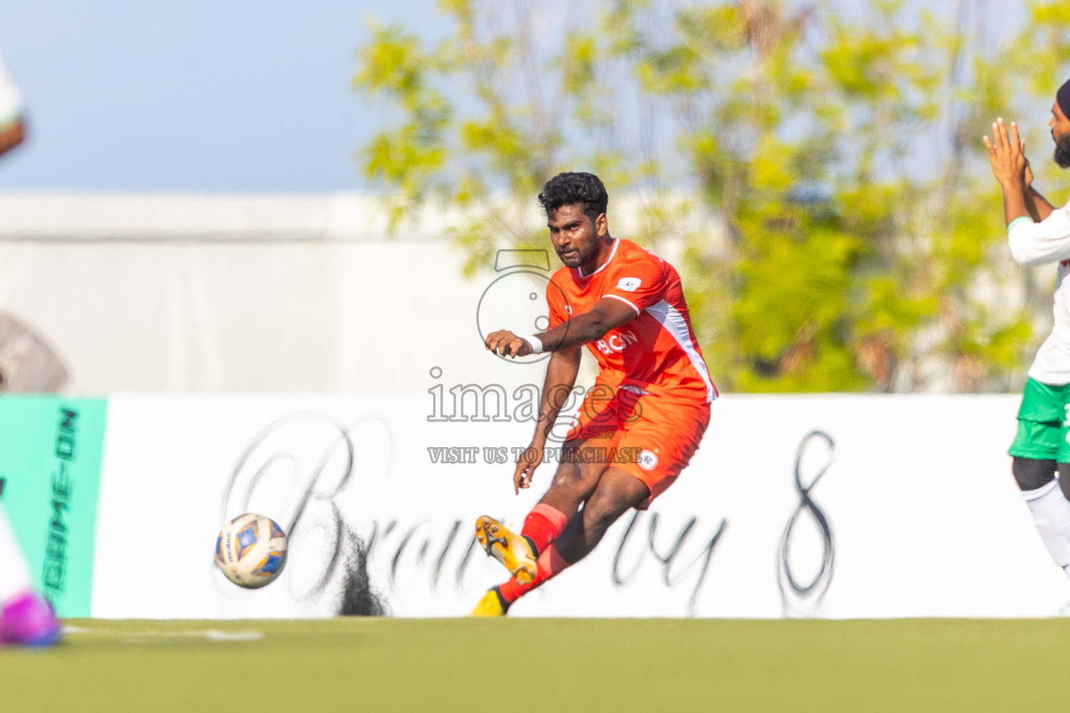 Huss Songun Football Team vs CC Sports Club in Day 2 of Eydhafushi Cup 2025 held in Eydhafushi Football Stadium at B. Eydhafushi, Maldives on Saturday, 6th September 2025. Photos: Mohamed Mahfouz Moosa / images.mv